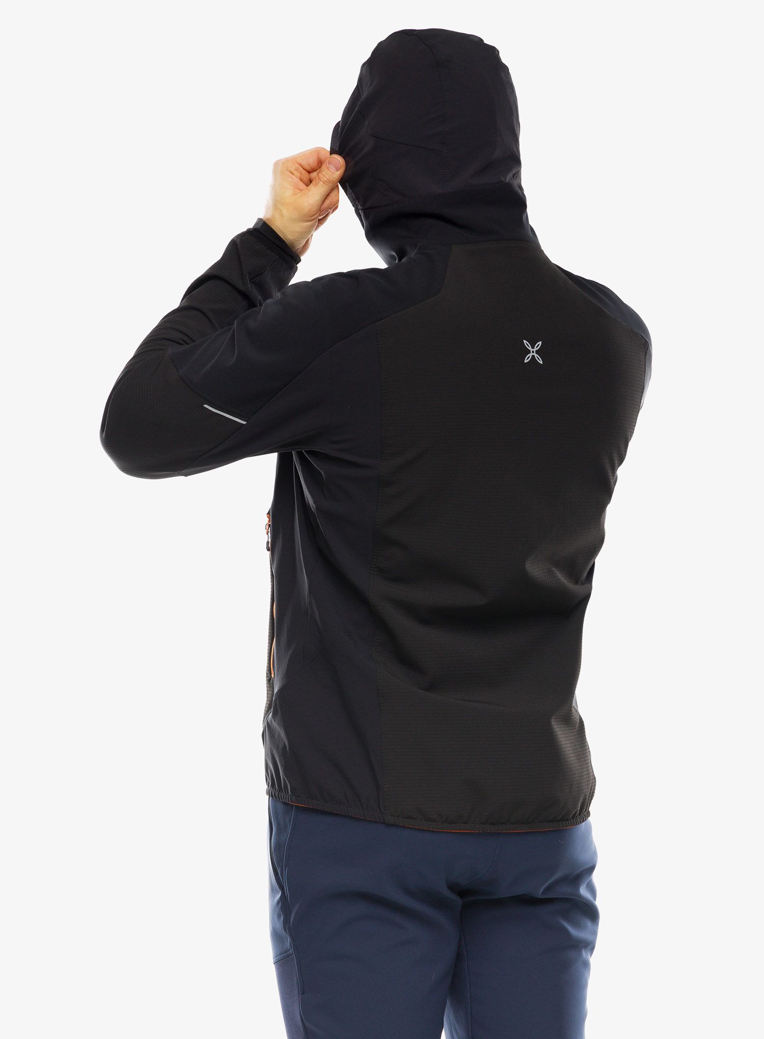 Softshellová bunda Montura Premium Wind Conf.Fit Jacket - black/mandarine
