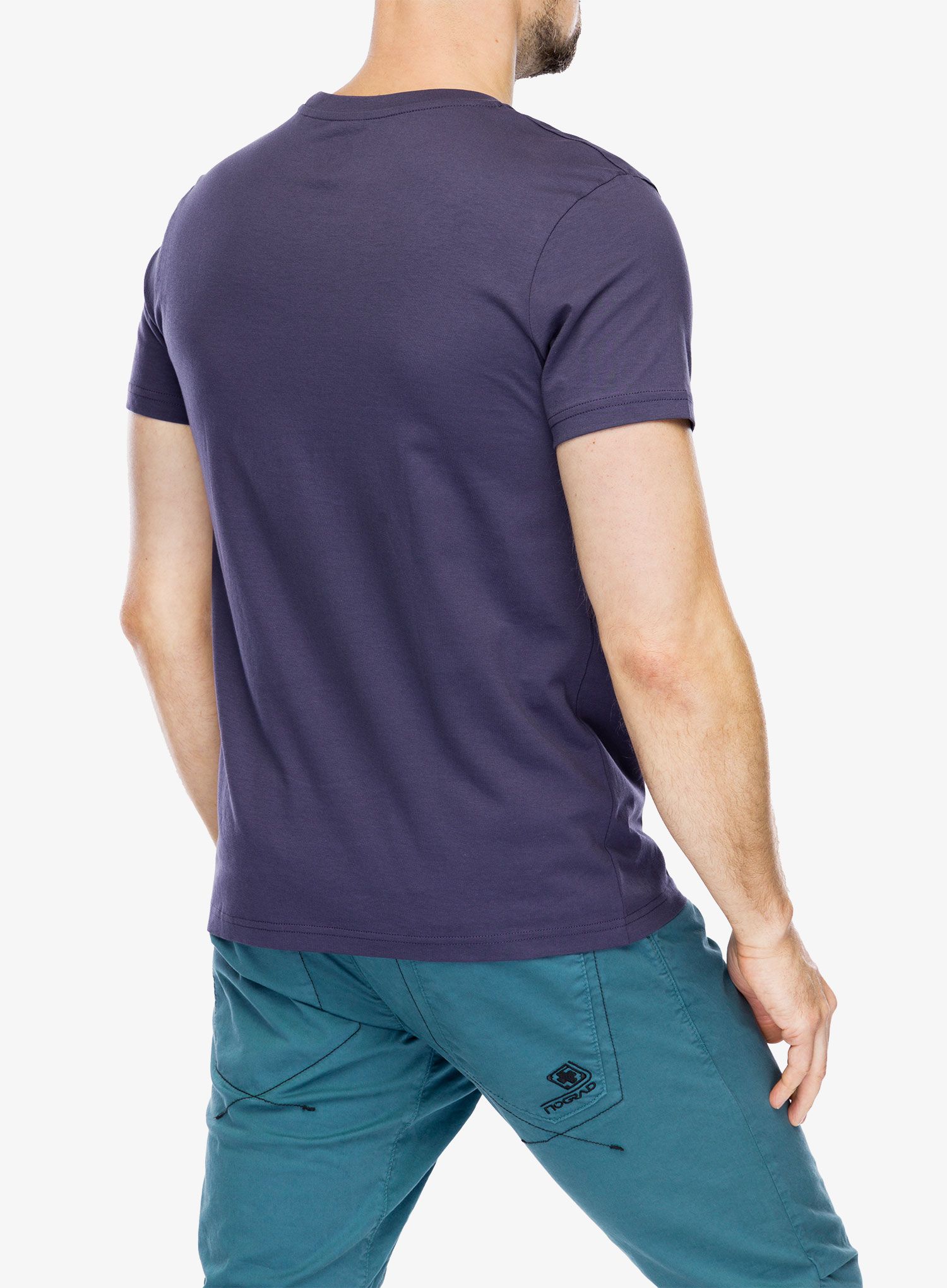 Tričko s potiskem Moon Climbing Moon Logo T-Shirt - indigo