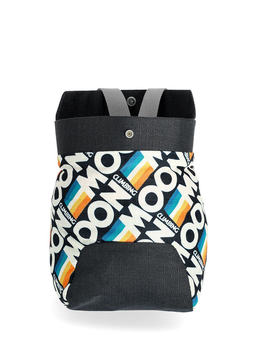 Pytlík na magnézium Moon Climbing Trad Chalk Bag - retro stripe black