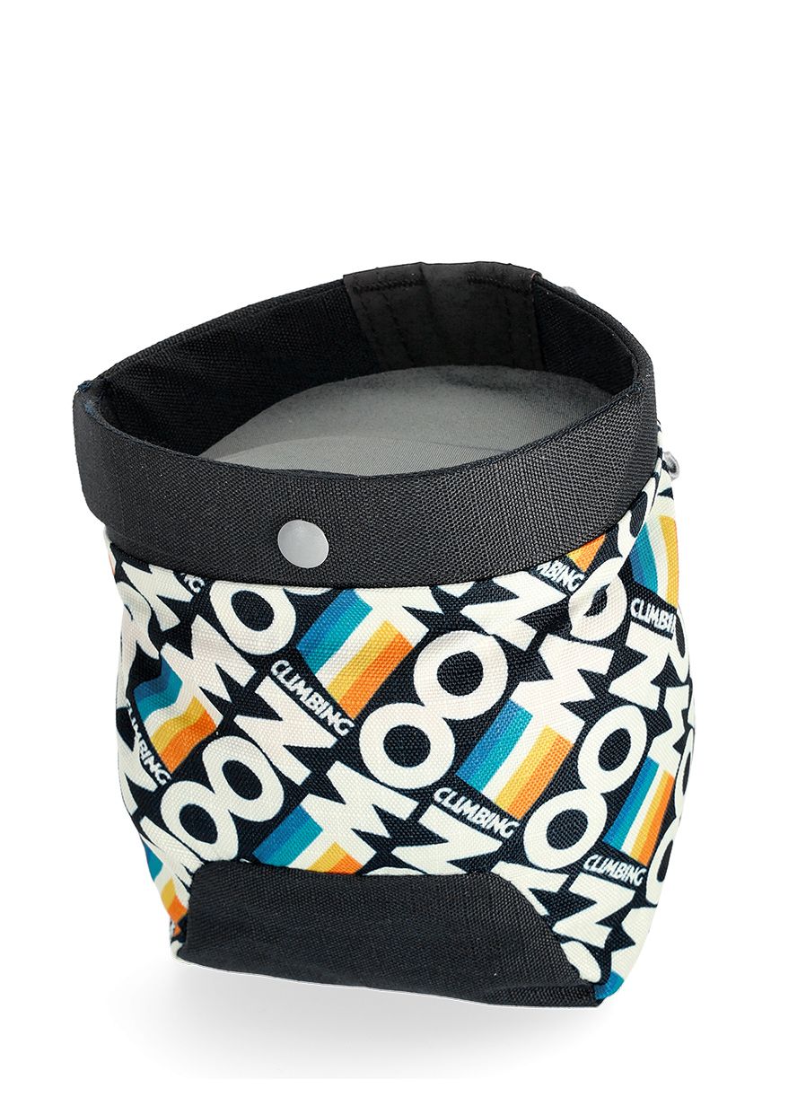 Pytlík na magnézium Moon Climbing Trad Chalk Bag - retro stripe black