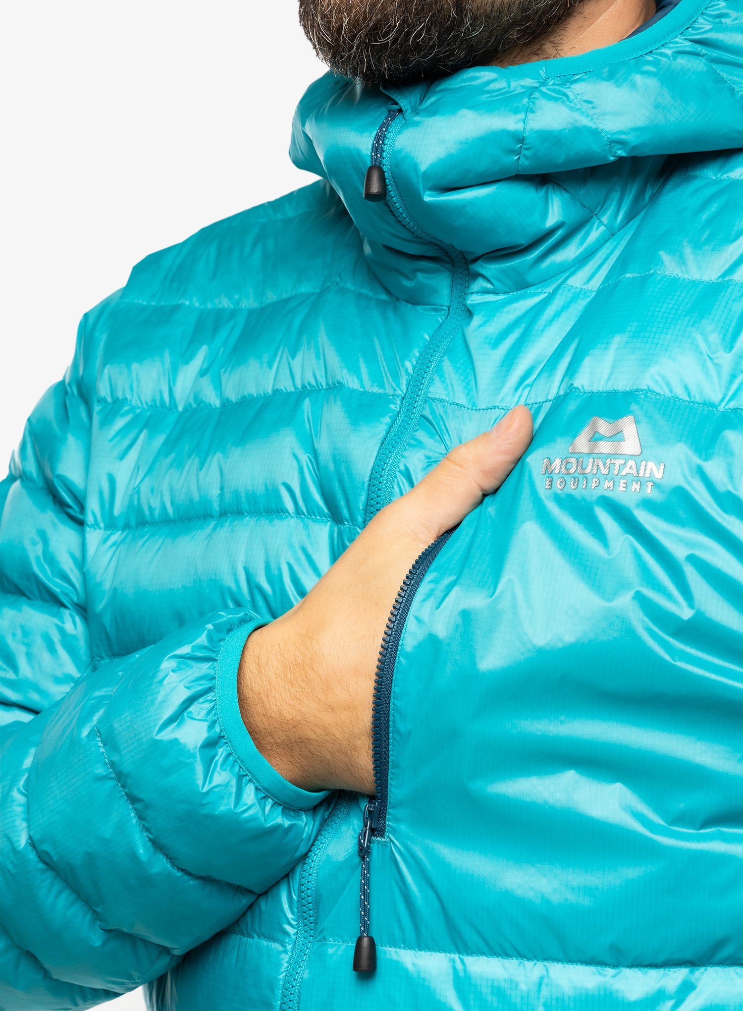 Péřová bunda pánská Mountain Equipment Frostline Jacket - topaz