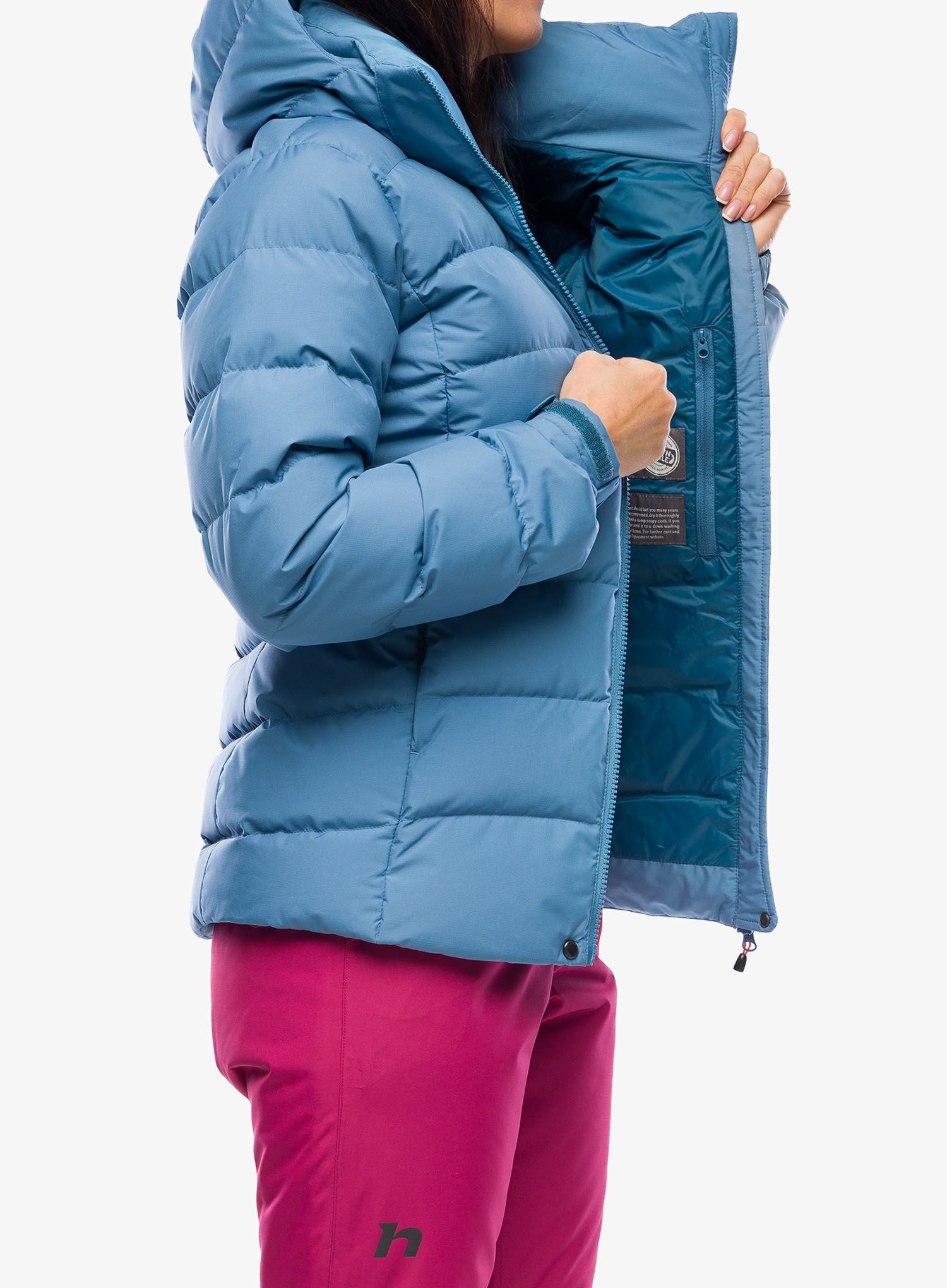 Dámská péřová bunda Mountain Equipment Lightline Eco Jacket - stellar blue