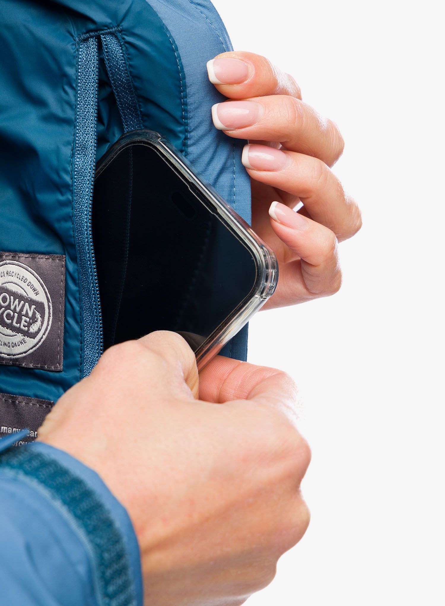 Dámská péřová bunda Mountain Equipment Lightline Eco Jacket - stellar blue