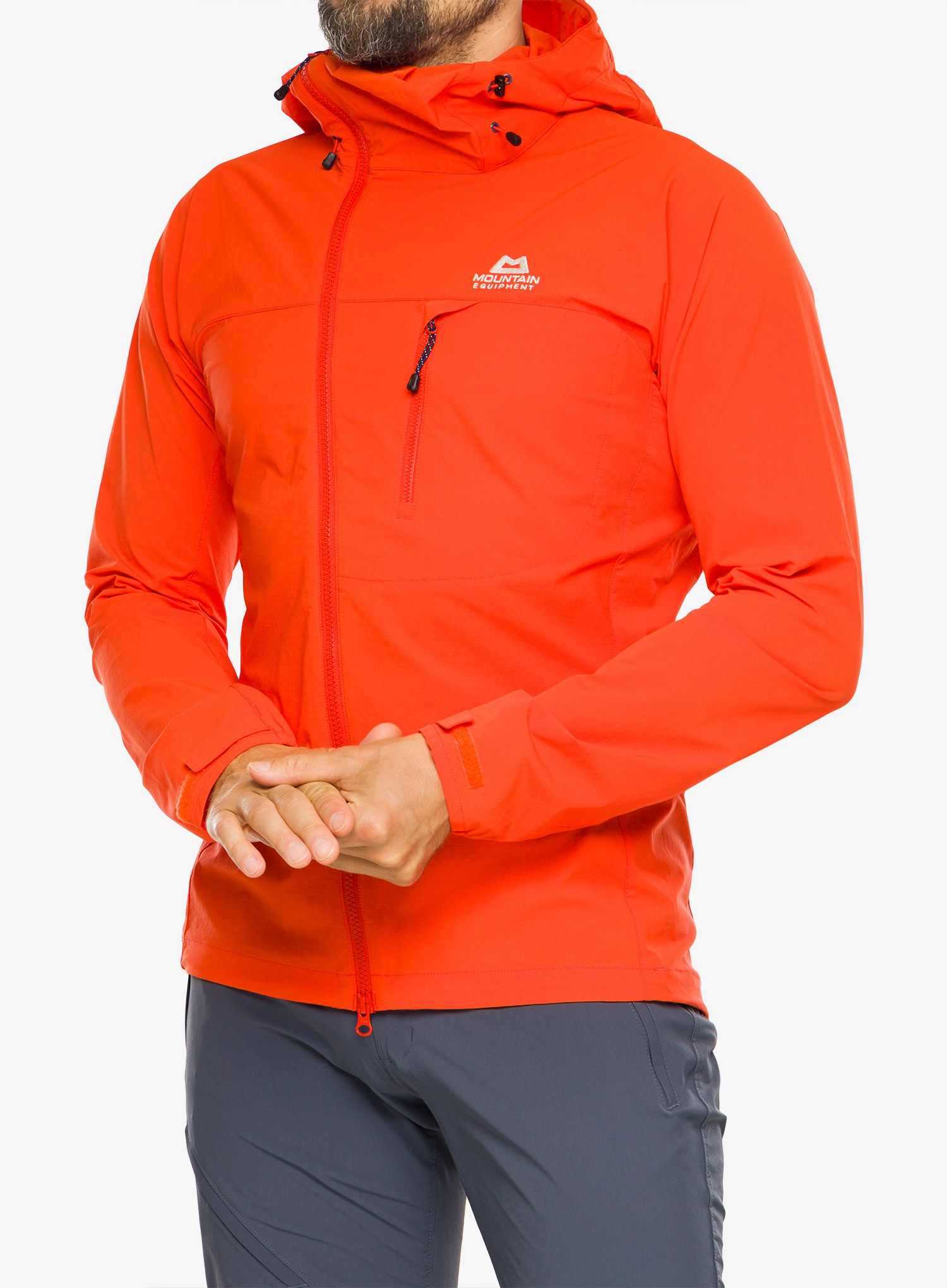 Softshellová bunda Mountain Equipment Squall Hooded Jacket - cardinal orange