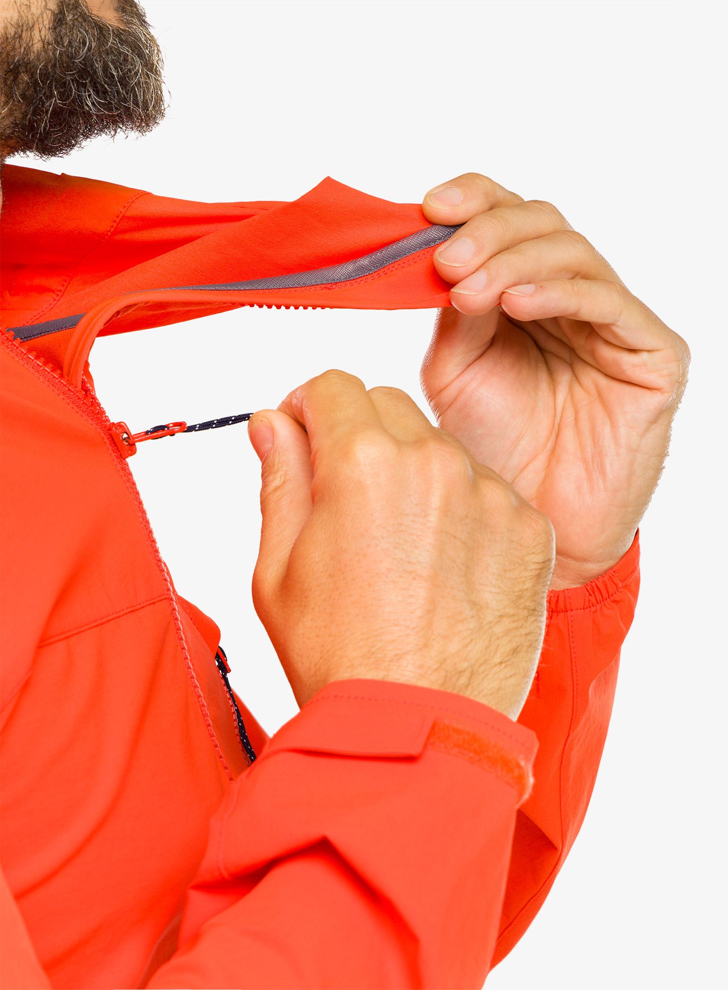 Softshellová bunda Mountain Equipment Squall Hooded Jacket - cardinal orange