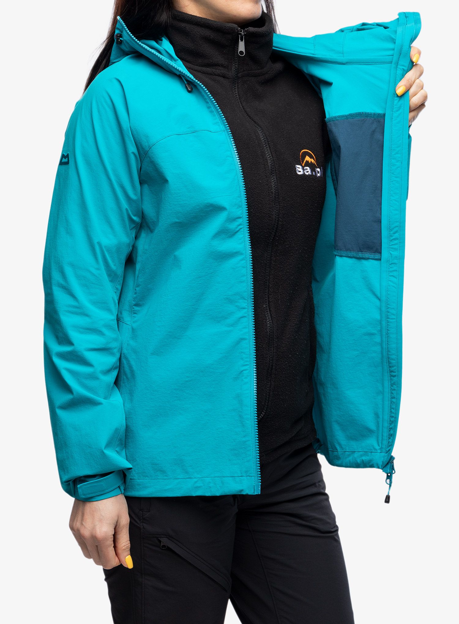 Softshellová bunda dámská Mountain Equipment Squall Hooded Jacket - topaz/majolica blue