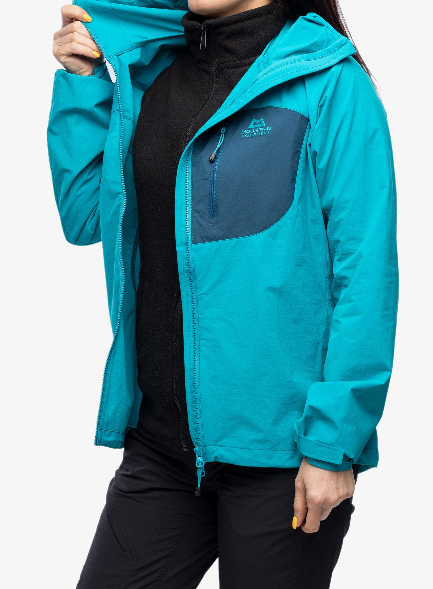 Softshellová bunda dámská Mountain Equipment Squall Hooded Jacket - topaz/majolica blue