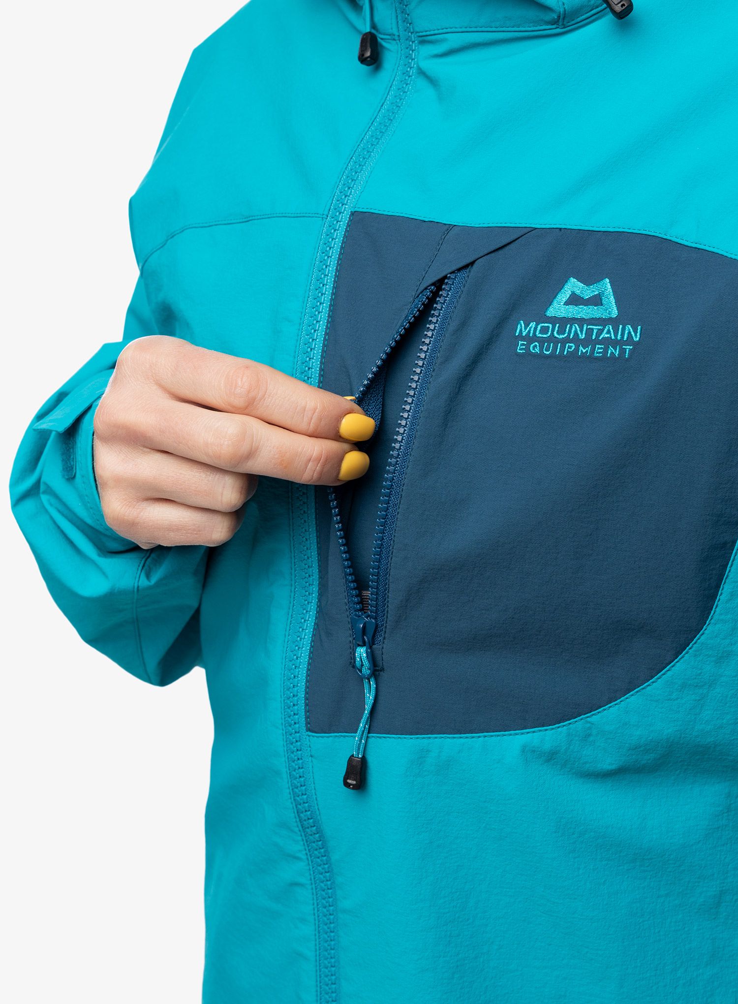Softshellová bunda dámská Mountain Equipment Squall Hooded Jacket - topaz/majolica blue