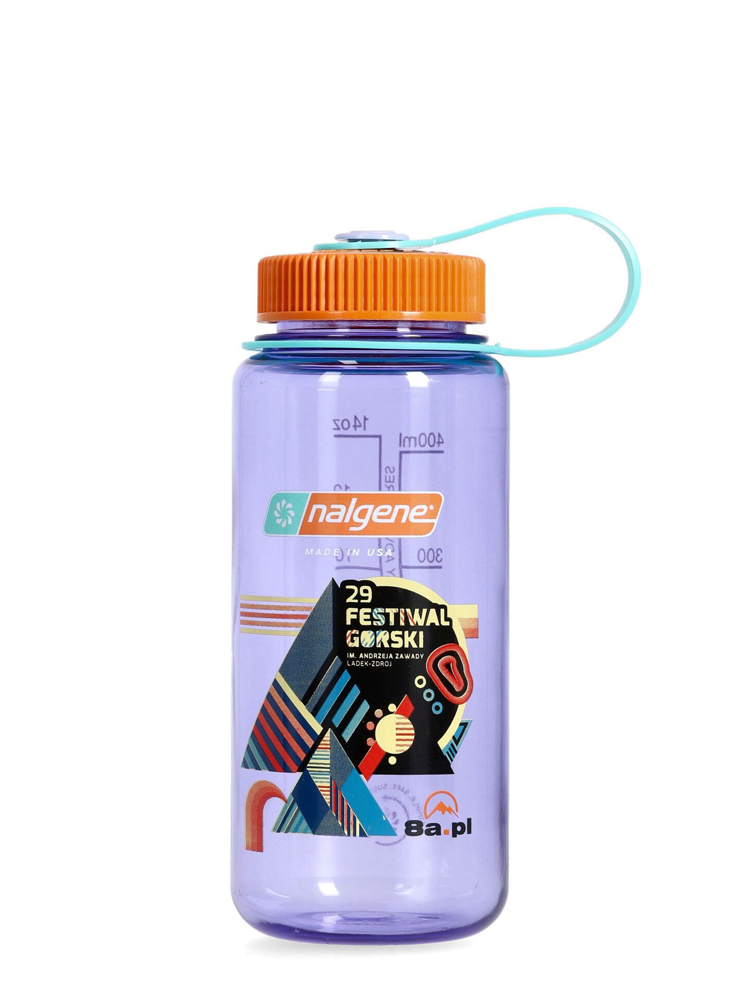 Turistická láhev Nalgene Sustain Wide Mouth 16 oz (500 ml) 29. Festiwal Górski 2024 Lądek-Zdrój - amethyst
