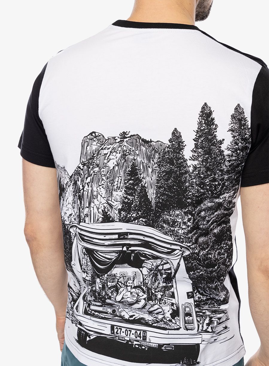 Lezecké triko Nograd Comfort - black/white