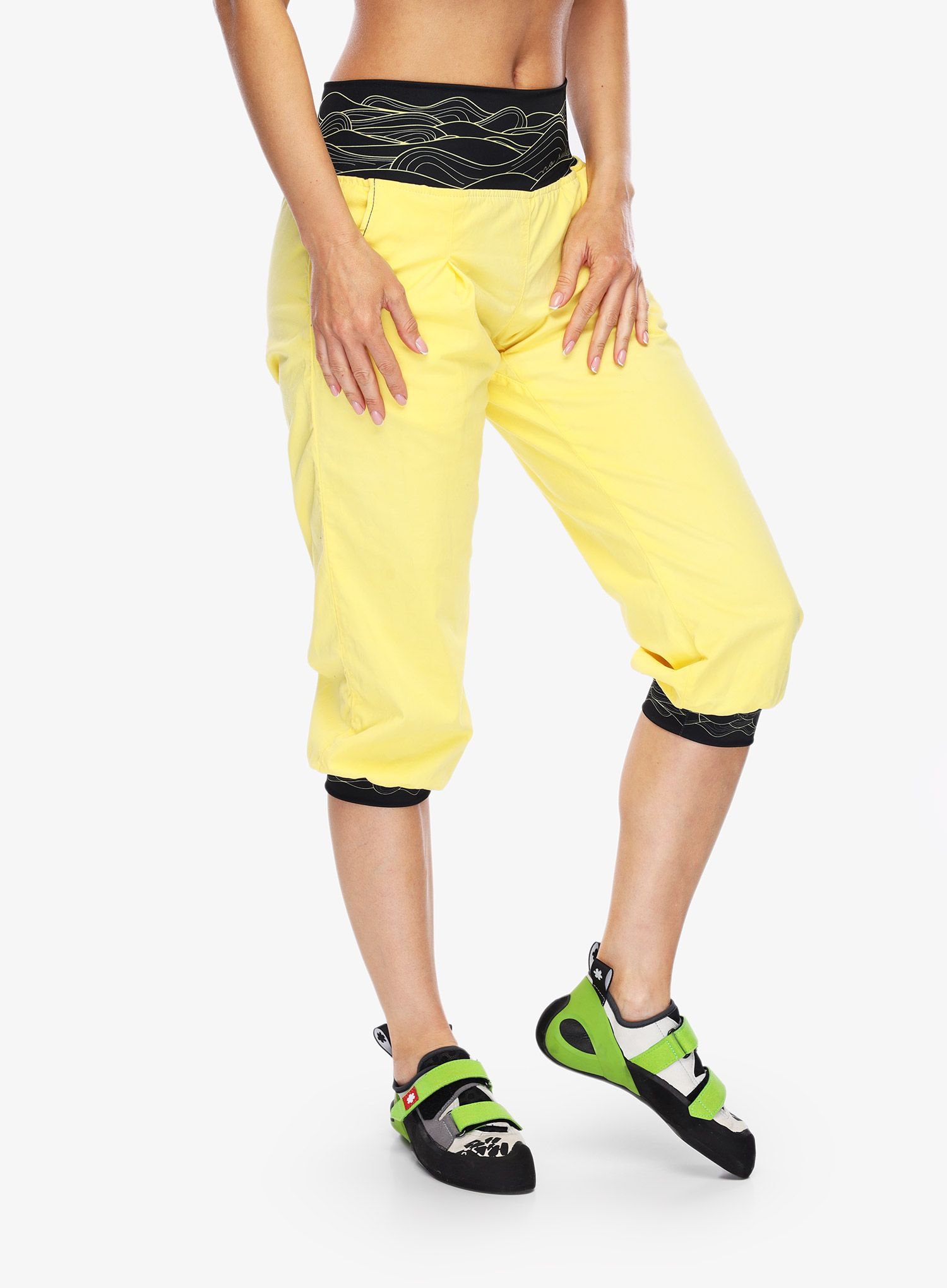 Dámské lezecké kraťasy Nograd Dune 3/4 - yellow pastel