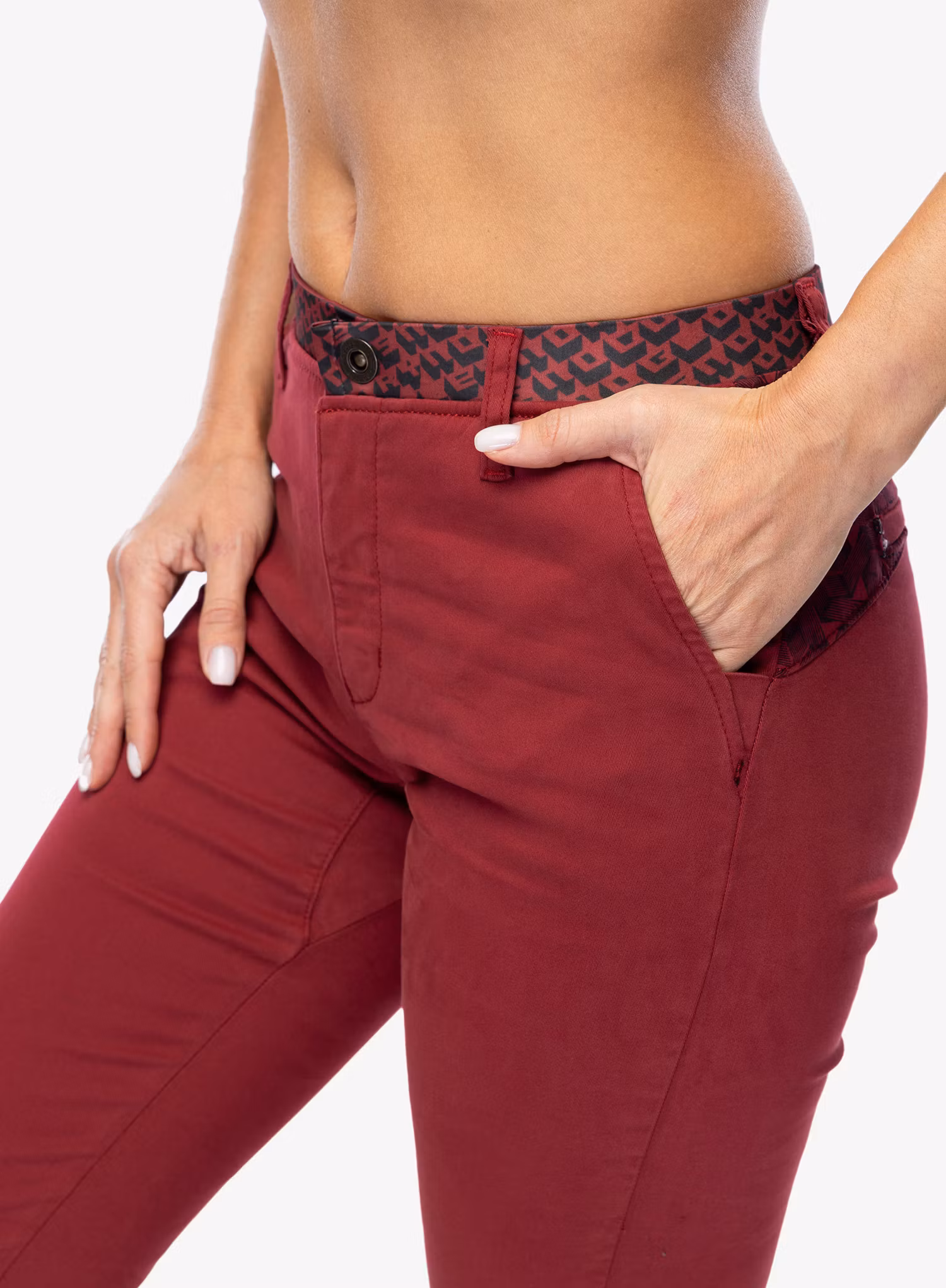 Lezecké kalhoty dámské Nograd Grease Pants - dark red