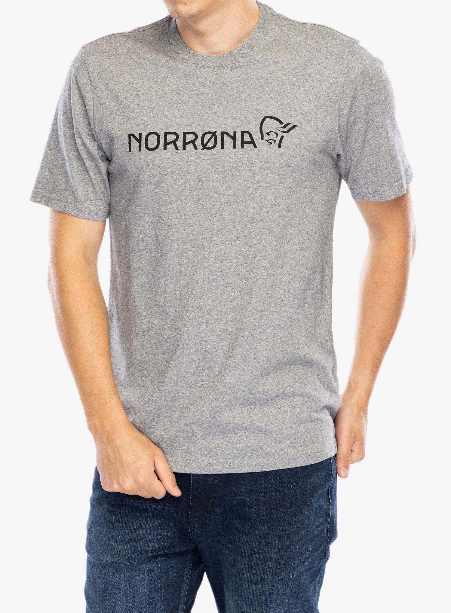 Bavlněné tričko Norrona 29 Cotton Norrona Viking T-Shirt - drizzle melange