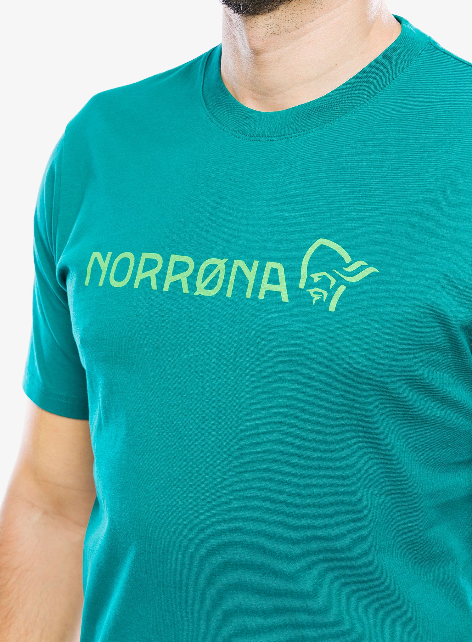 Tričko s potiskem Norrona 29 Cotton Norrona Viking T-Shirt - everglade