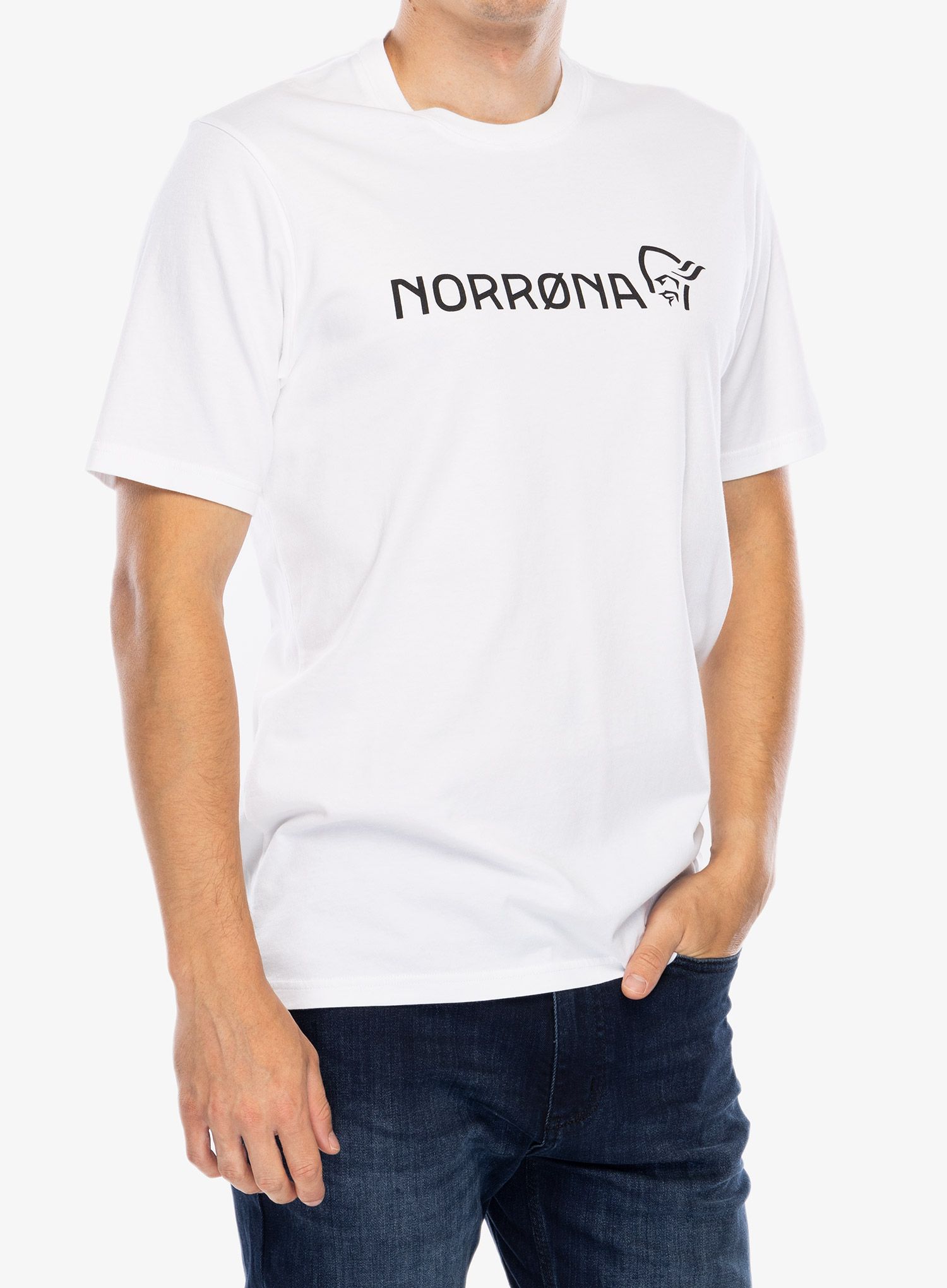 Bavlněné tričko Norrona 29 Cotton Norrona Viking T-Shirt - pure white