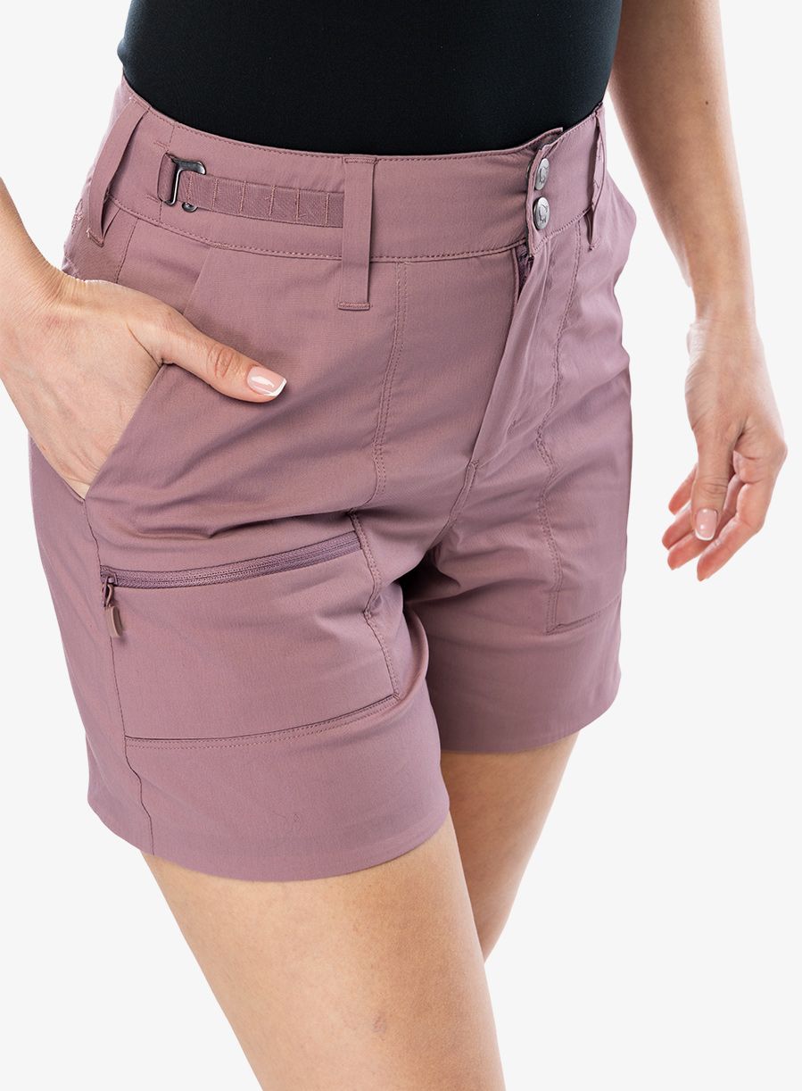 Kraťasy dámské Norrona Femund Light Cotton Shorts - grape shake