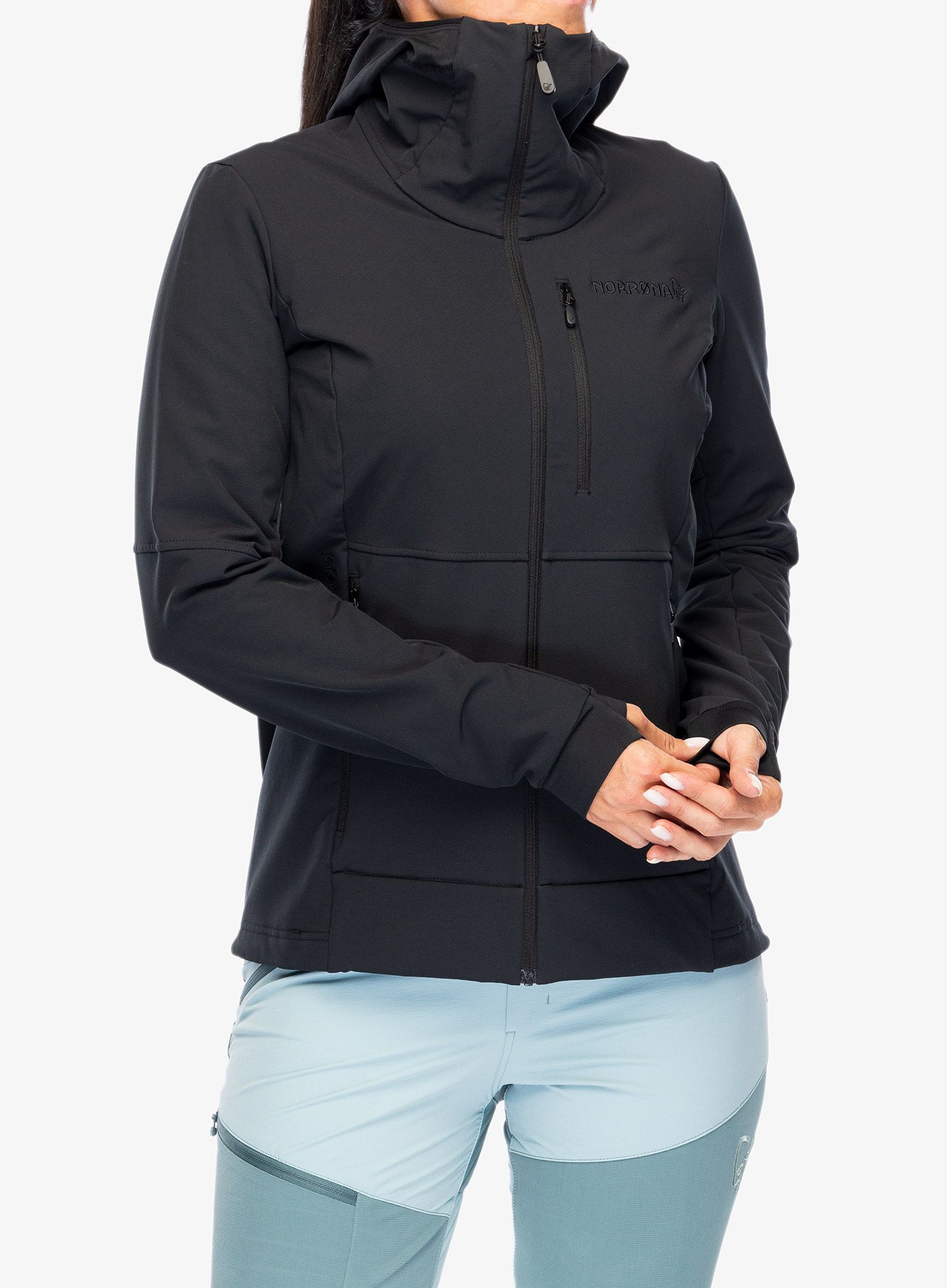 Dámská bunda Norrona Lofoten Hiloflex200 Hood - caviar