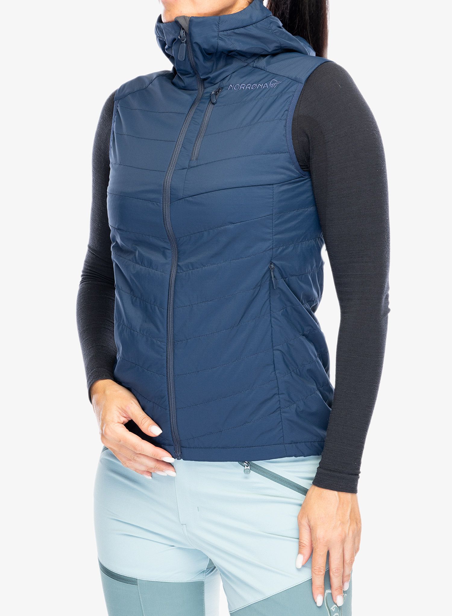 Vesta dámská Norrona Lyngen Alpha90 Vest - indigo night