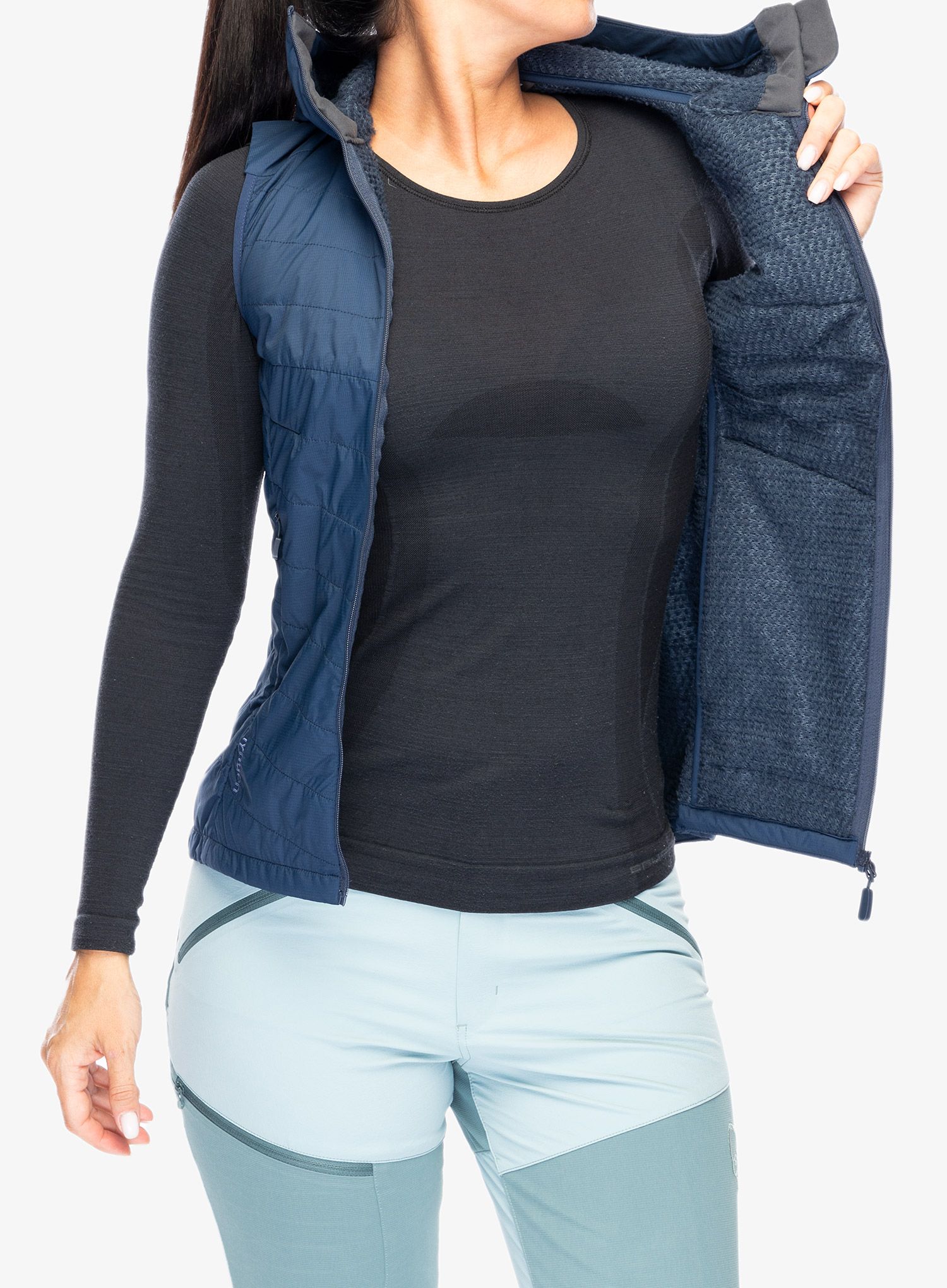 Vesta dámská Norrona Lyngen Alpha90 Vest - indigo night
