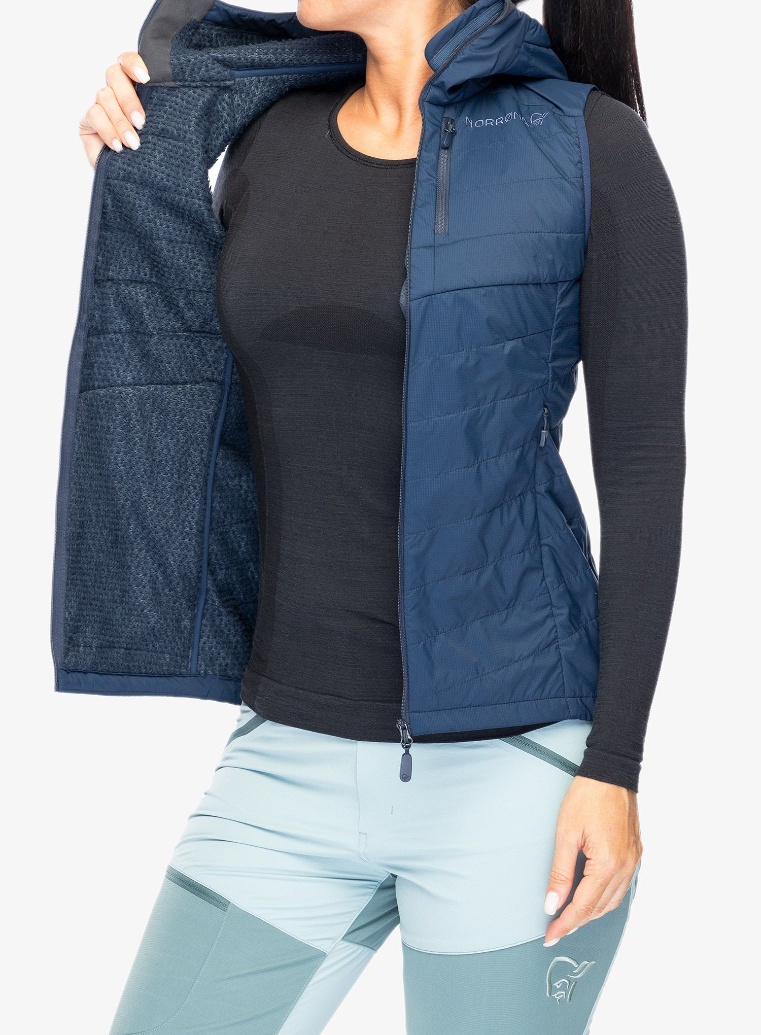 Vesta dámská Norrona Lyngen Alpha90 Vest - indigo night