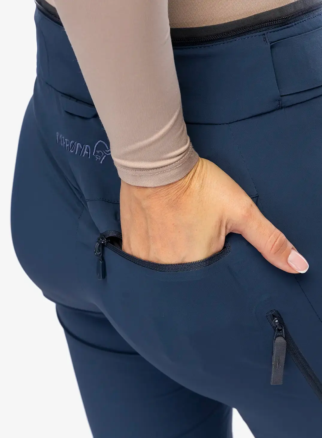 Kalhoty dámské Norrona Lyngen Flex1 Light Pants - indigo night