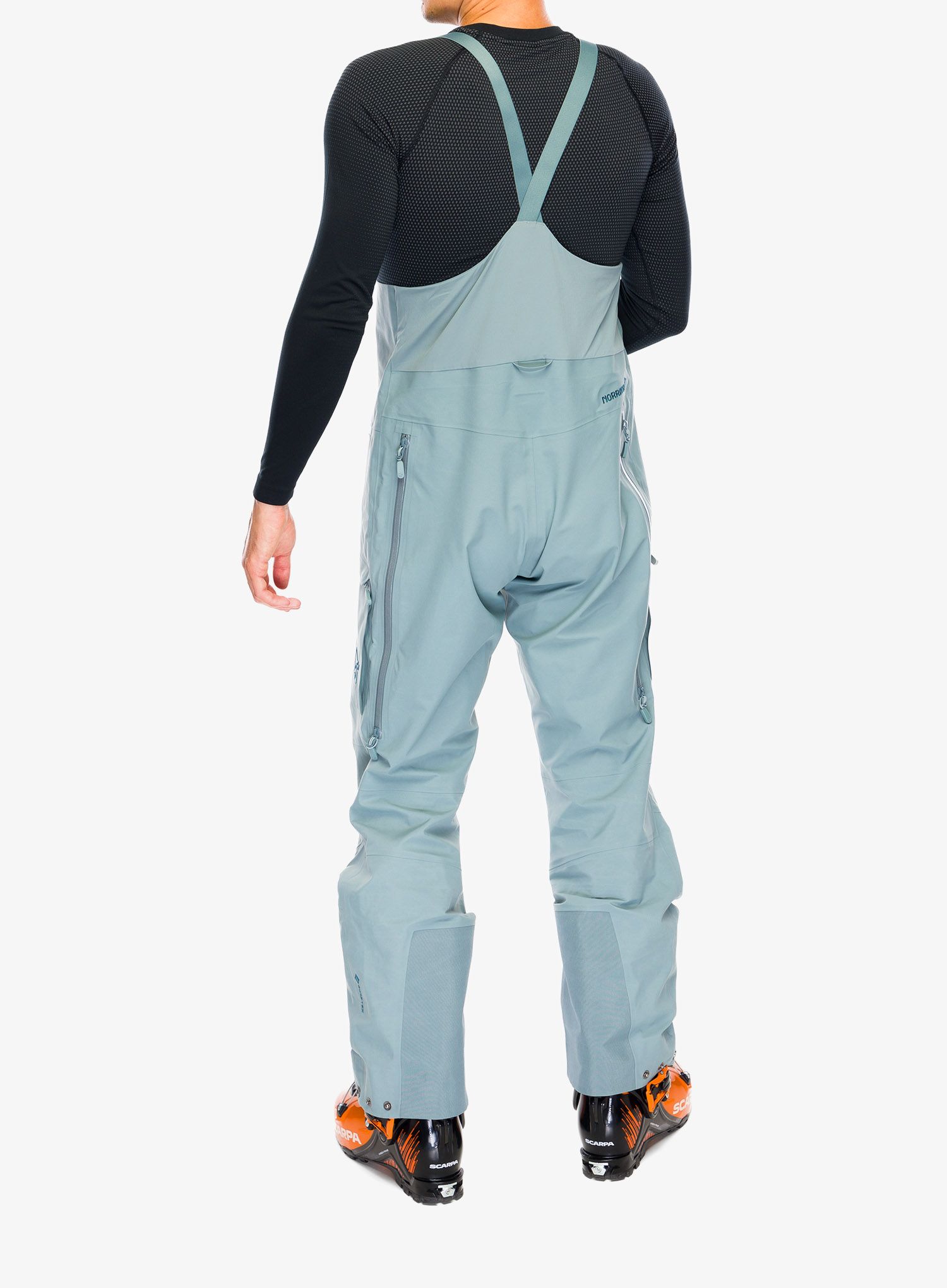 Membránové kalhoty Norrona More GORE-TEX Salopette - trooper