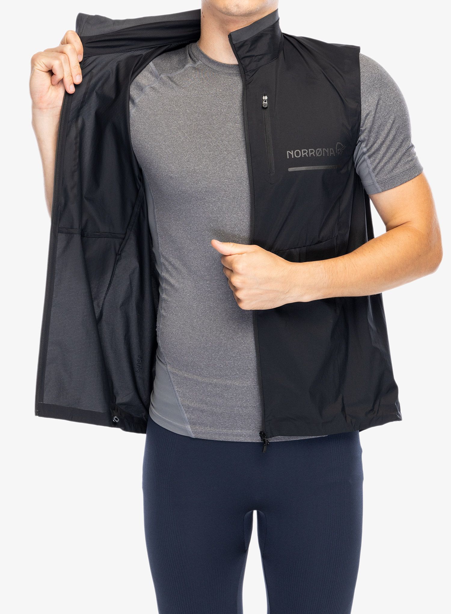 Vesta Norrona Senja Aero90 Vest - caviar