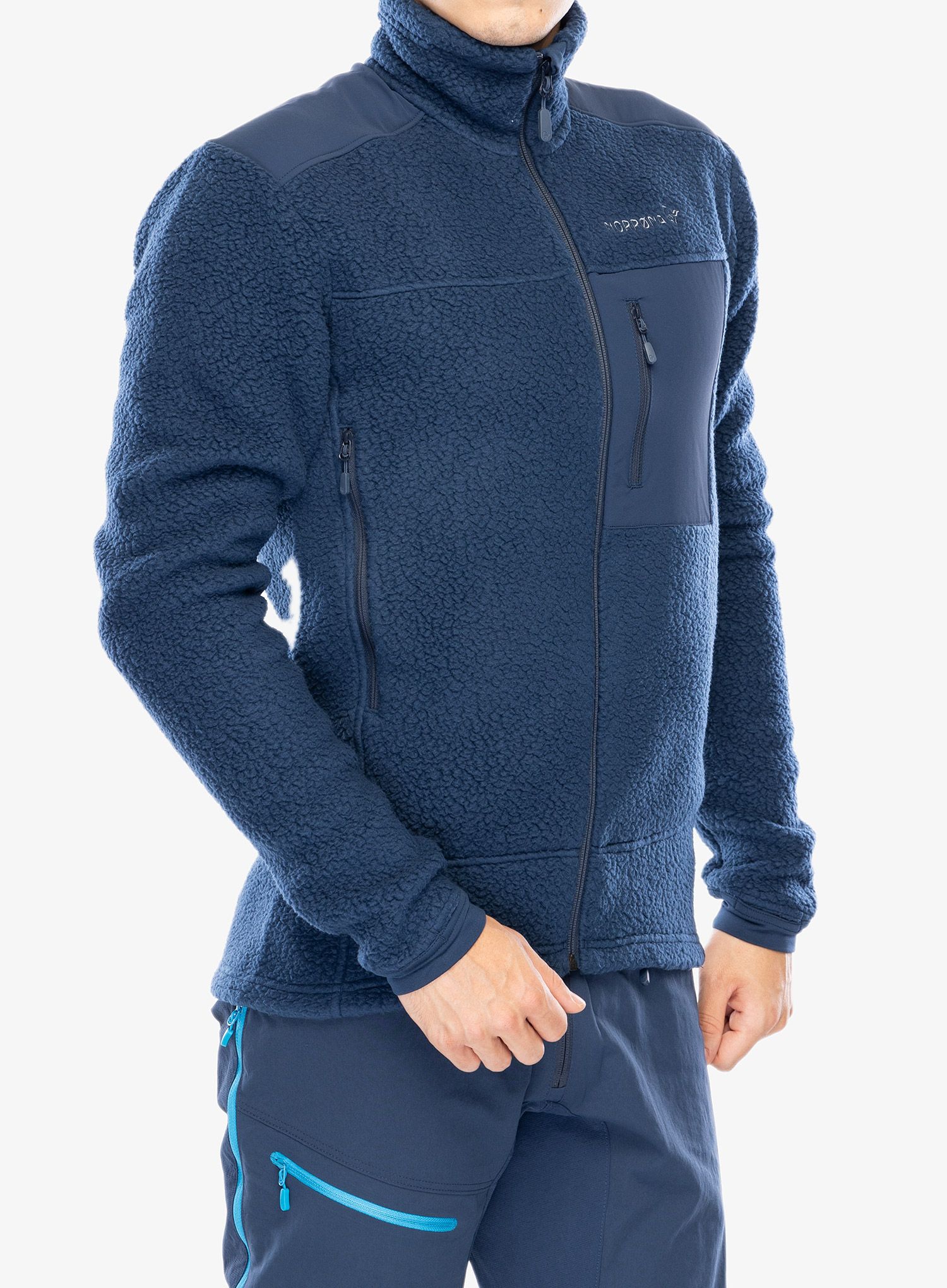 Fleecová bunda Norrona Trollveggen Thermal Pro Jacket - indigo night/indigo night