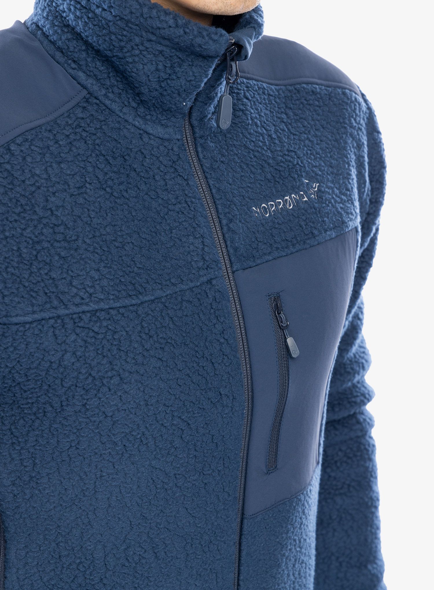 Fleecová bunda Norrona Trollveggen Thermal Pro Jacket - indigo night/indigo night