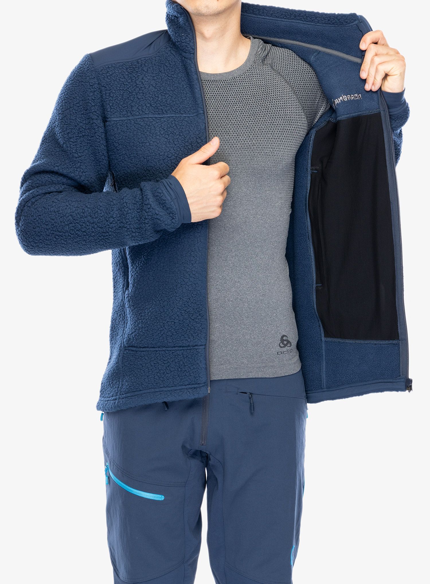 Fleecová bunda Norrona Trollveggen Thermal Pro Jacket - indigo night/indigo night