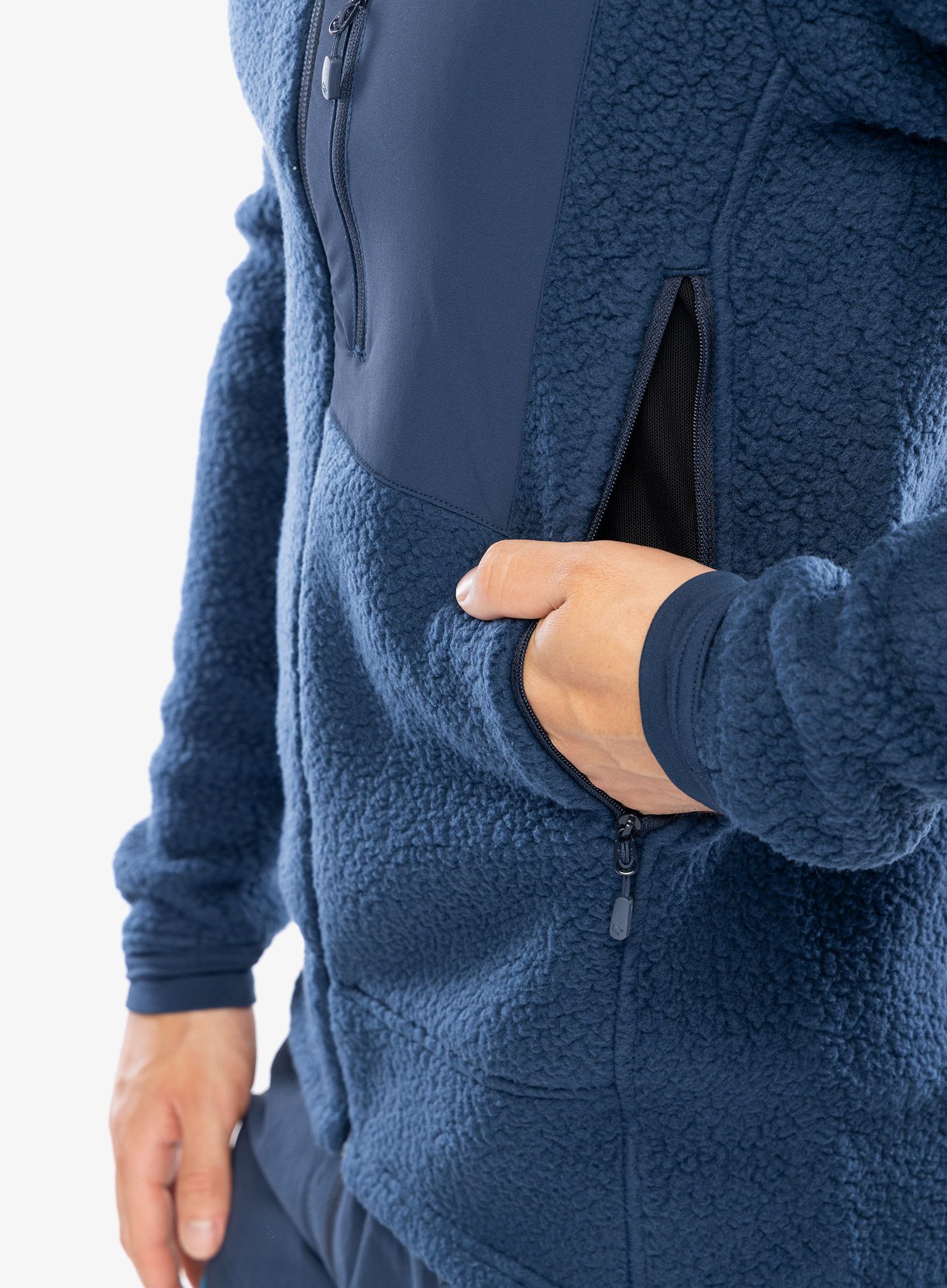 Fleecová bunda Norrona Trollveggen Thermal Pro Jacket - indigo night/indigo night
