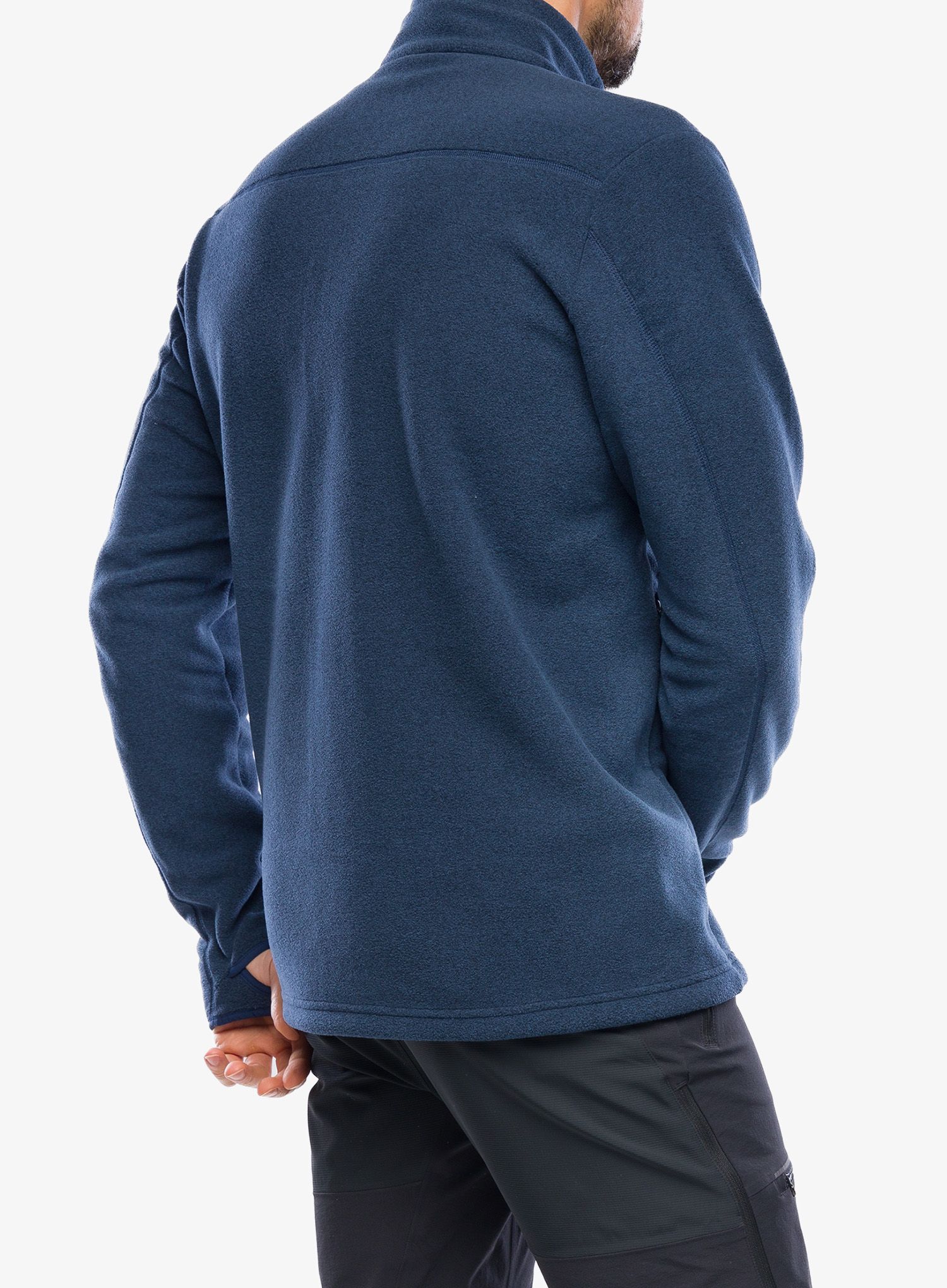 Mikina bez kapuce Norrona Warm2 Jacket - indigo night