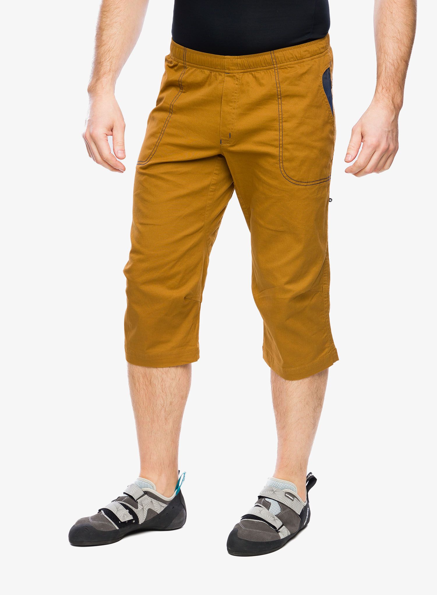 Lezecké kraťasy Ocun Jaws 3/4 - brown bronze