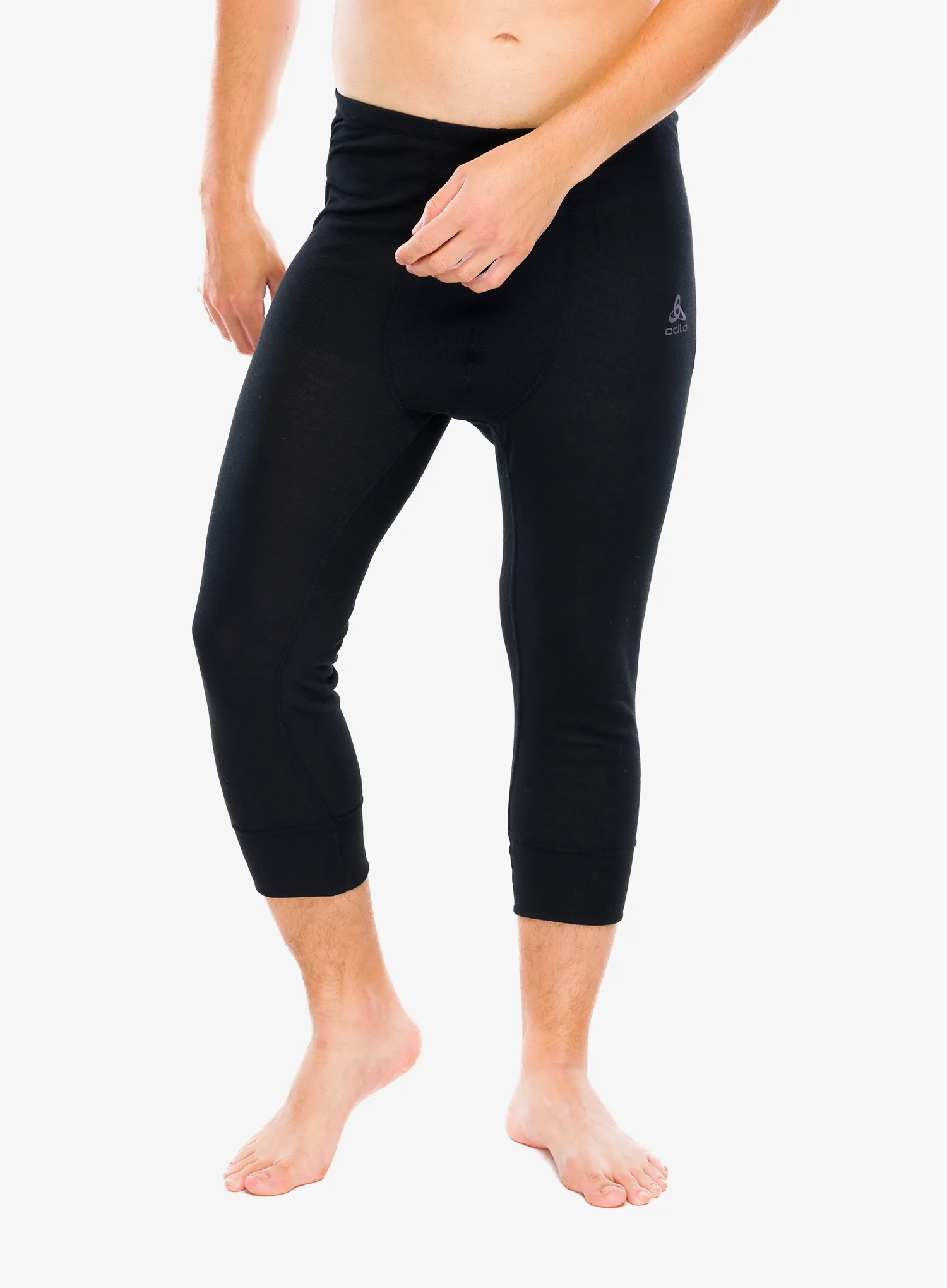 Termolegíny Odlo Active Warm BL Bottom 3/4 - black