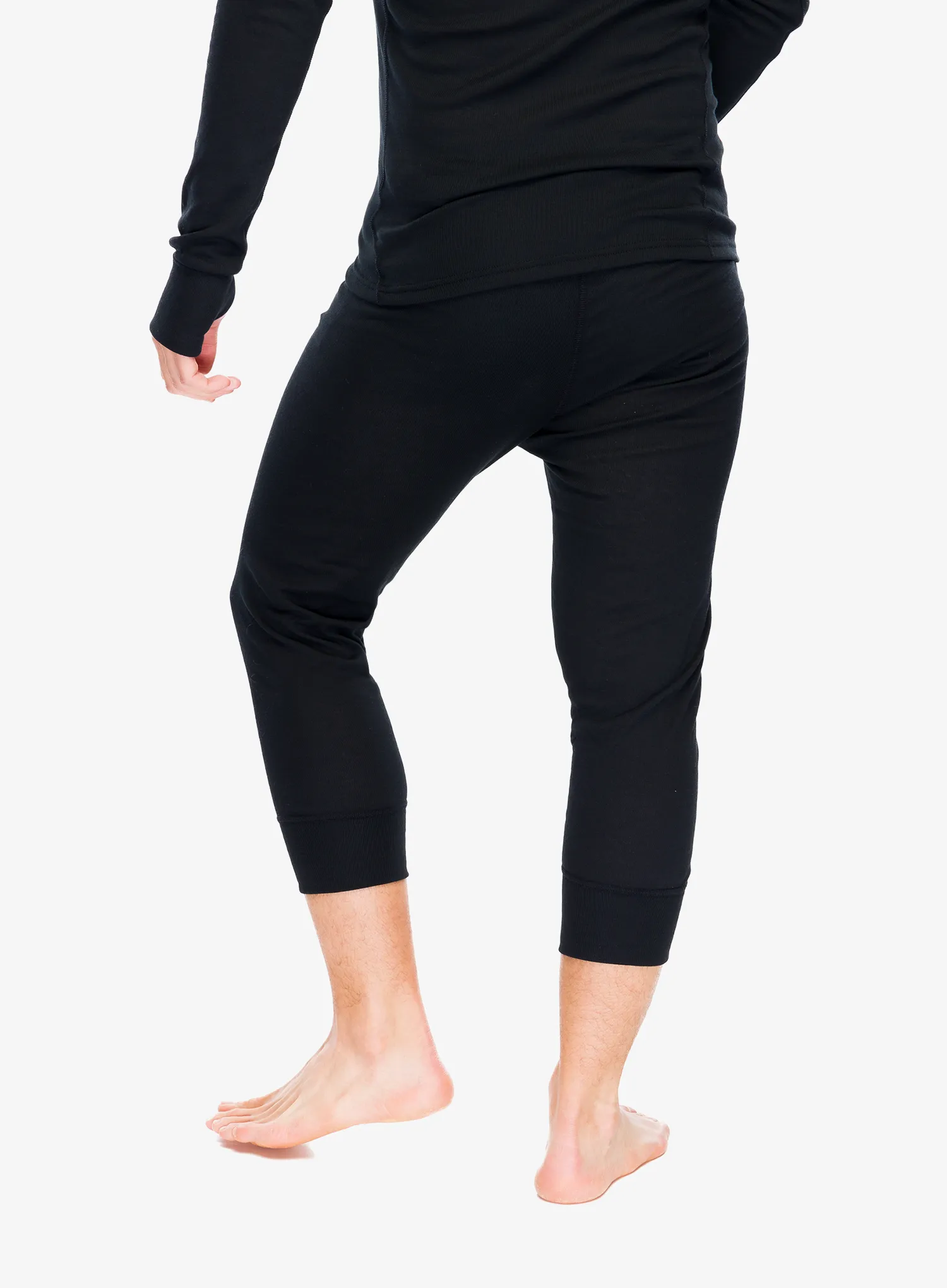 Termolegíny Odlo Active Warm BL Bottom 3/4 - black