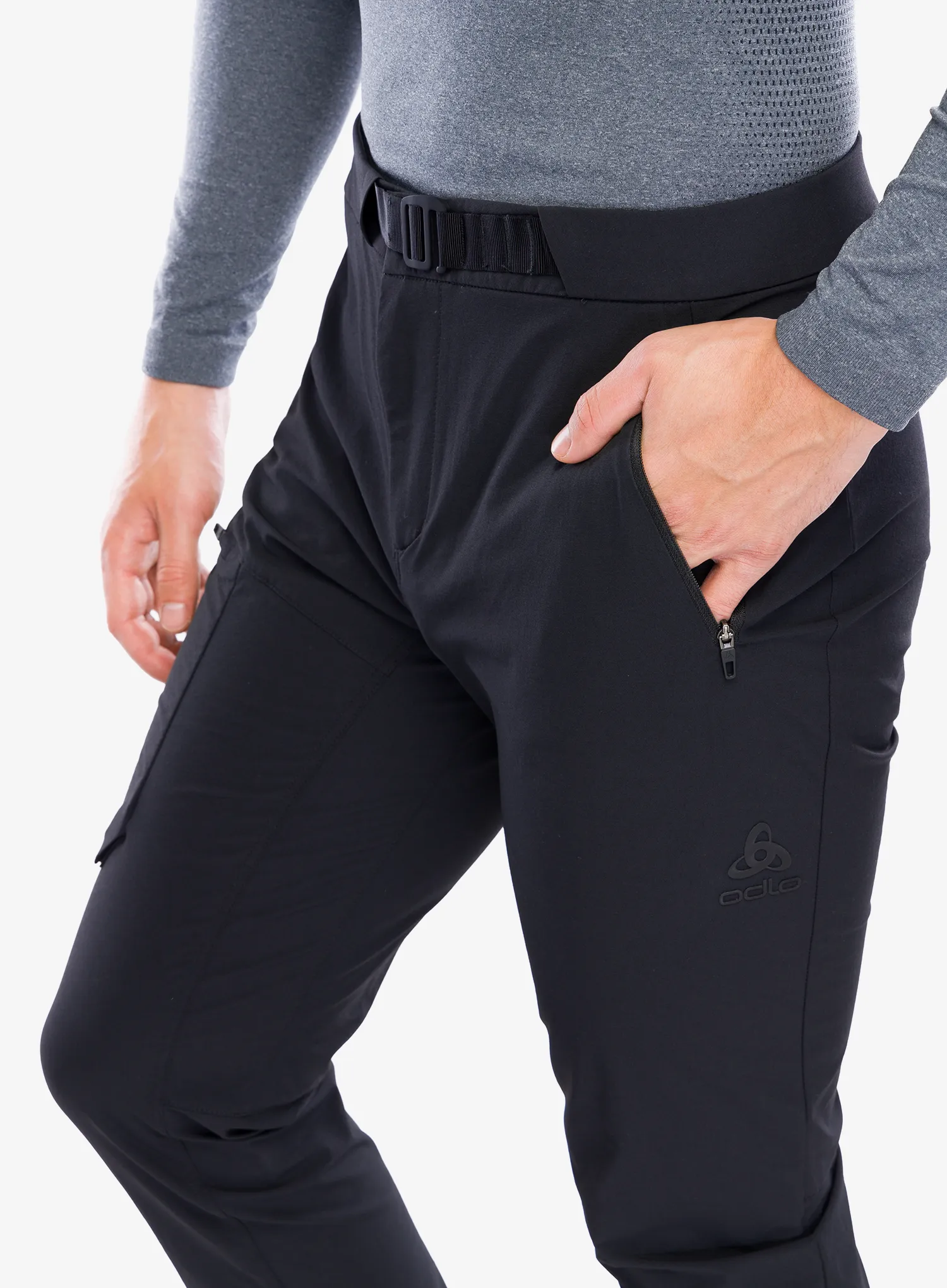 Trekové kalhoty pánské Odlo Ascent Pants Regular Length - black