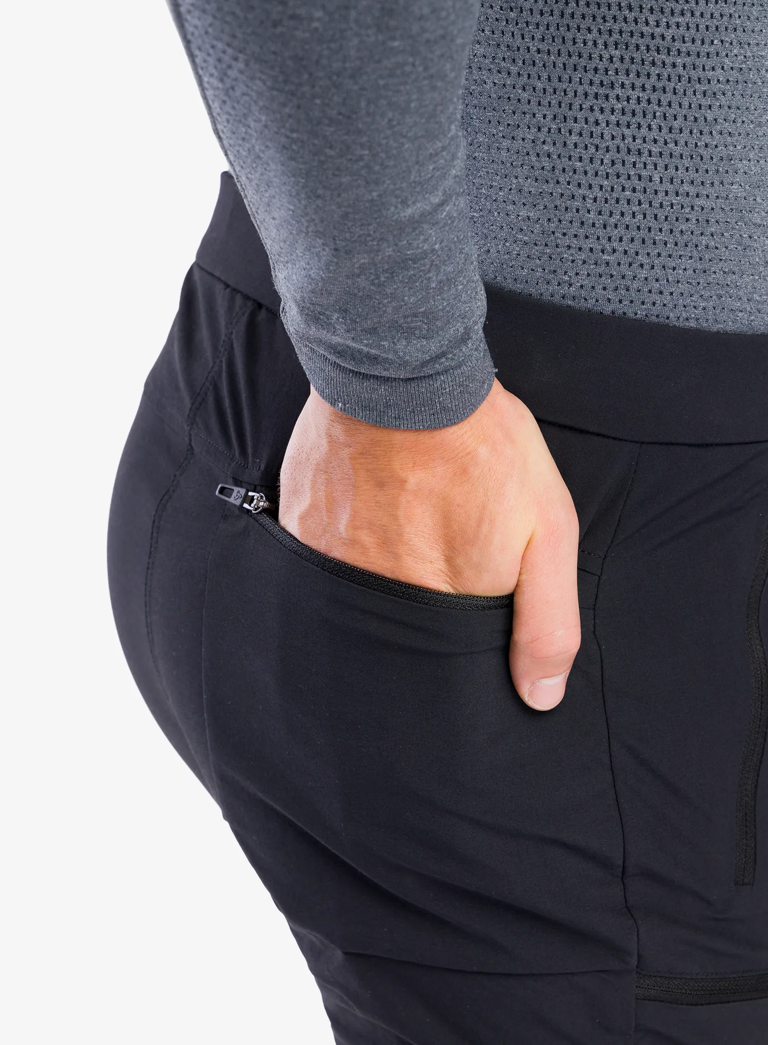 Trekové kalhoty pánské Odlo Ascent Pants Regular Length - black