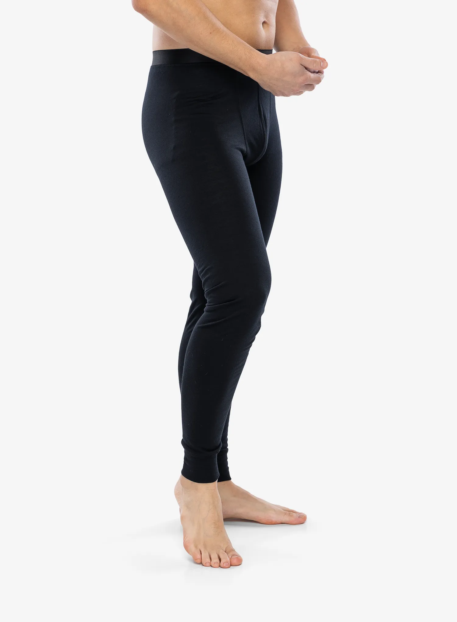Termolegíny Odlo Merino 200 BL Bottom Long - black