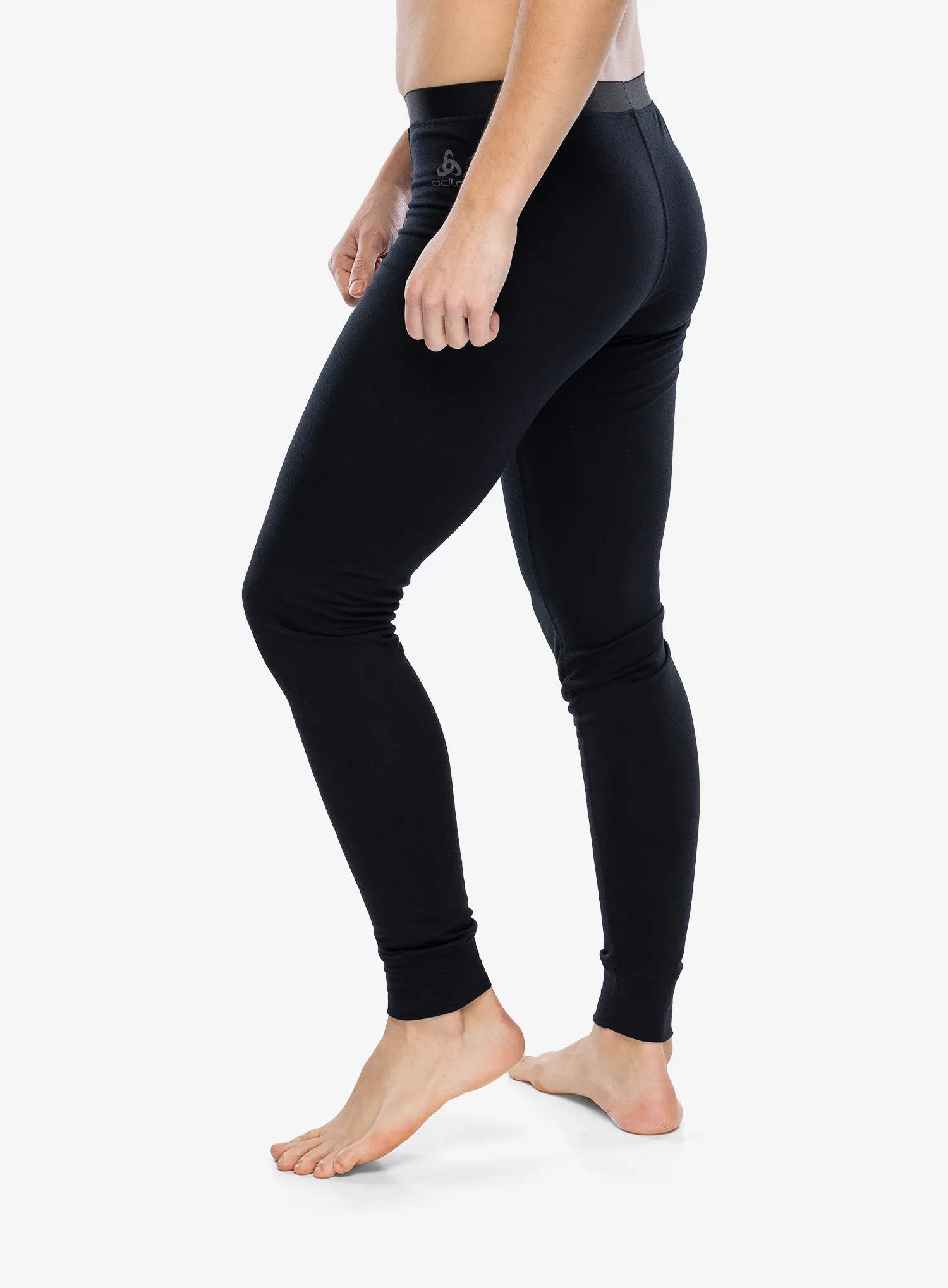 Termolegíny Odlo Merino 200 BL Bottom Long - black