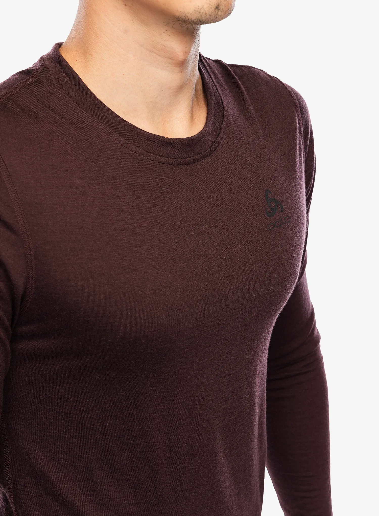 Funkční mikina Odlo Merino 200 BL Top Crew Neck LS - fudge