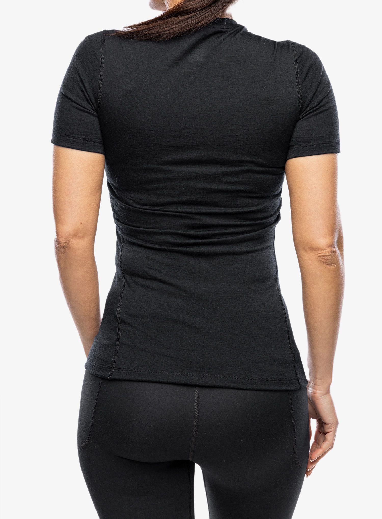 Termo triko dámské Odlo Merino 200 BL Top Crew Neck SS - black