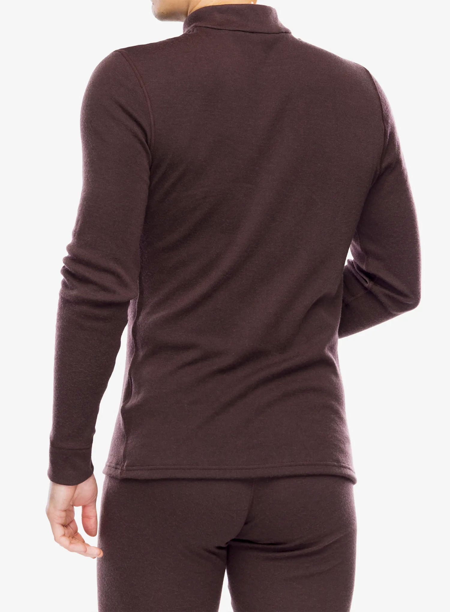 Funkční mikina Odlo Merino 260 BL Top Turtle Neck LS Half Zip - fudge