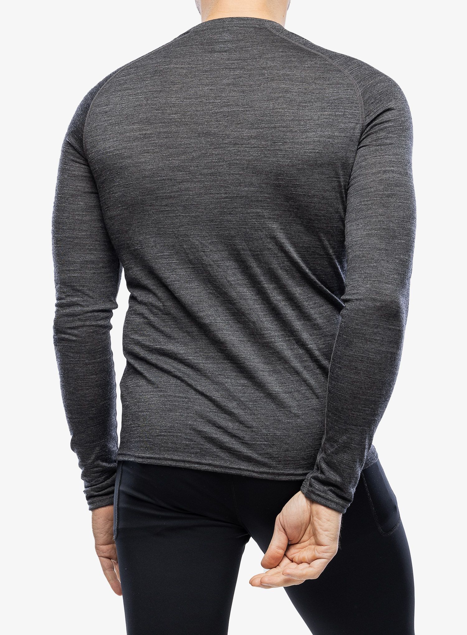 Funkční mikina Odlo Natural Performance PW 150 BL Top Crew Neck LS - grey melange