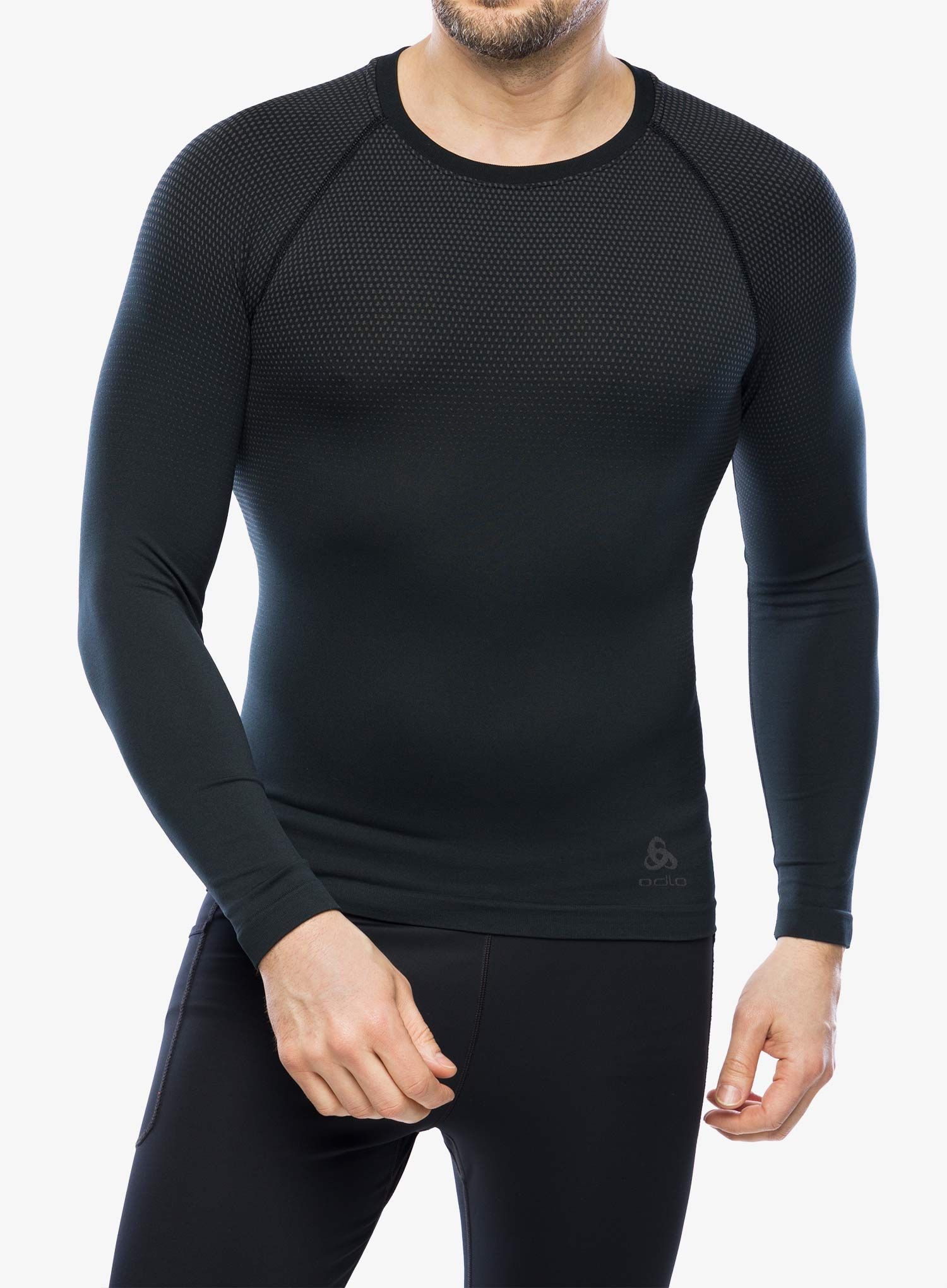 Funkční mikina Odlo Performance Light Eco BL Top Crew Neck LS - black