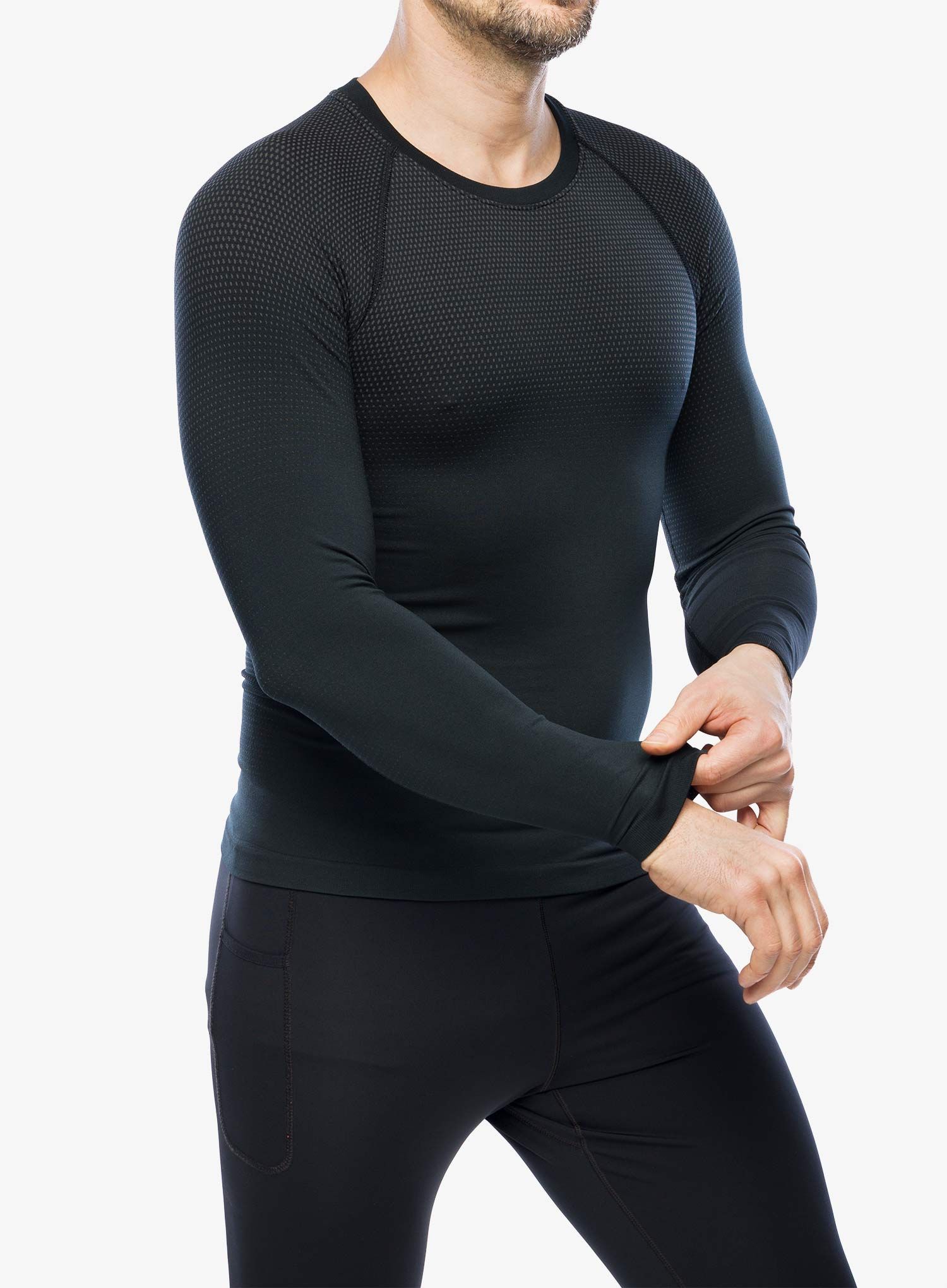 Funkční mikina Odlo Performance Light Eco BL Top Crew Neck LS - black