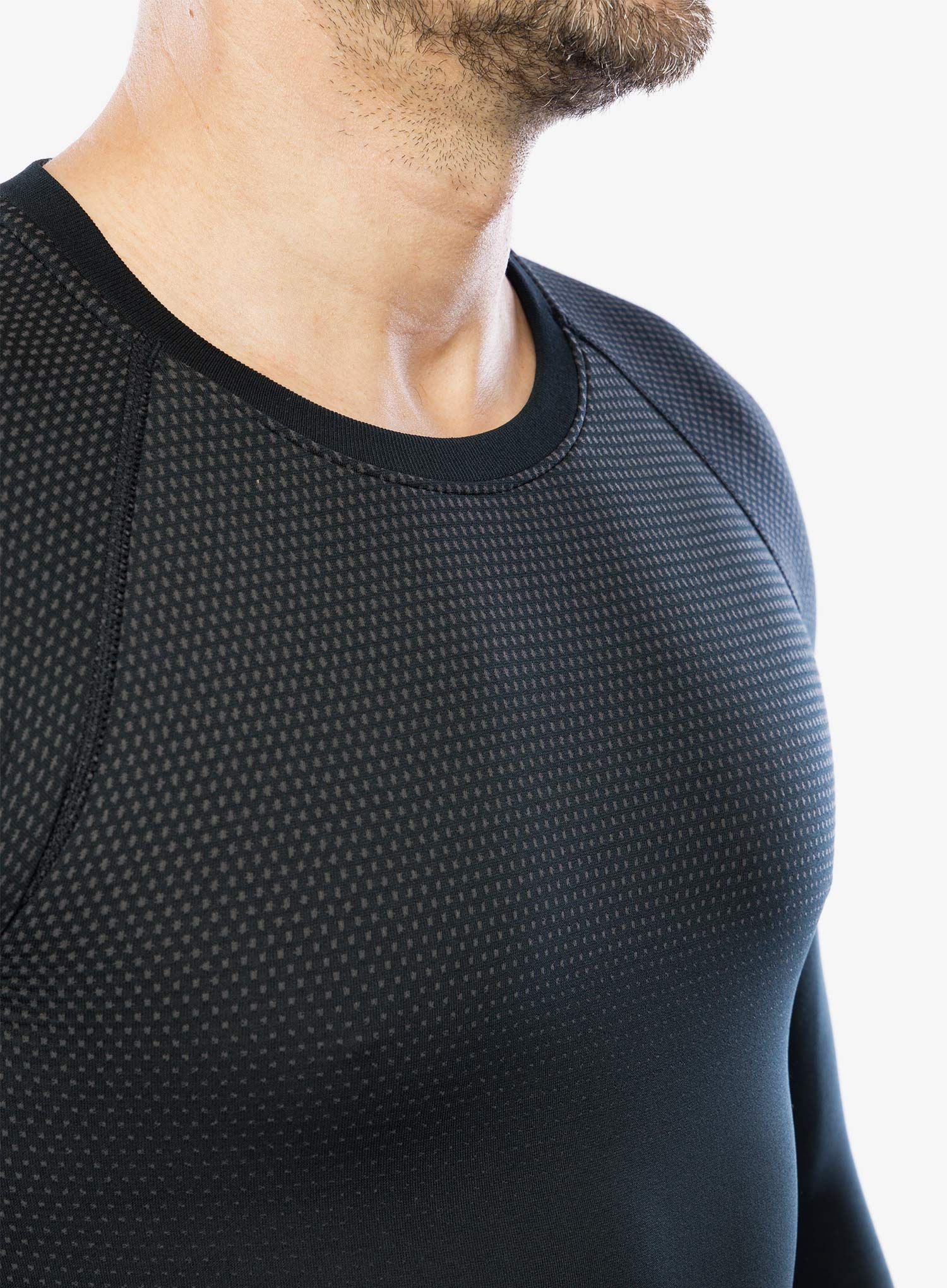 Funkční mikina Odlo Performance Light Eco BL Top Crew Neck LS - black
