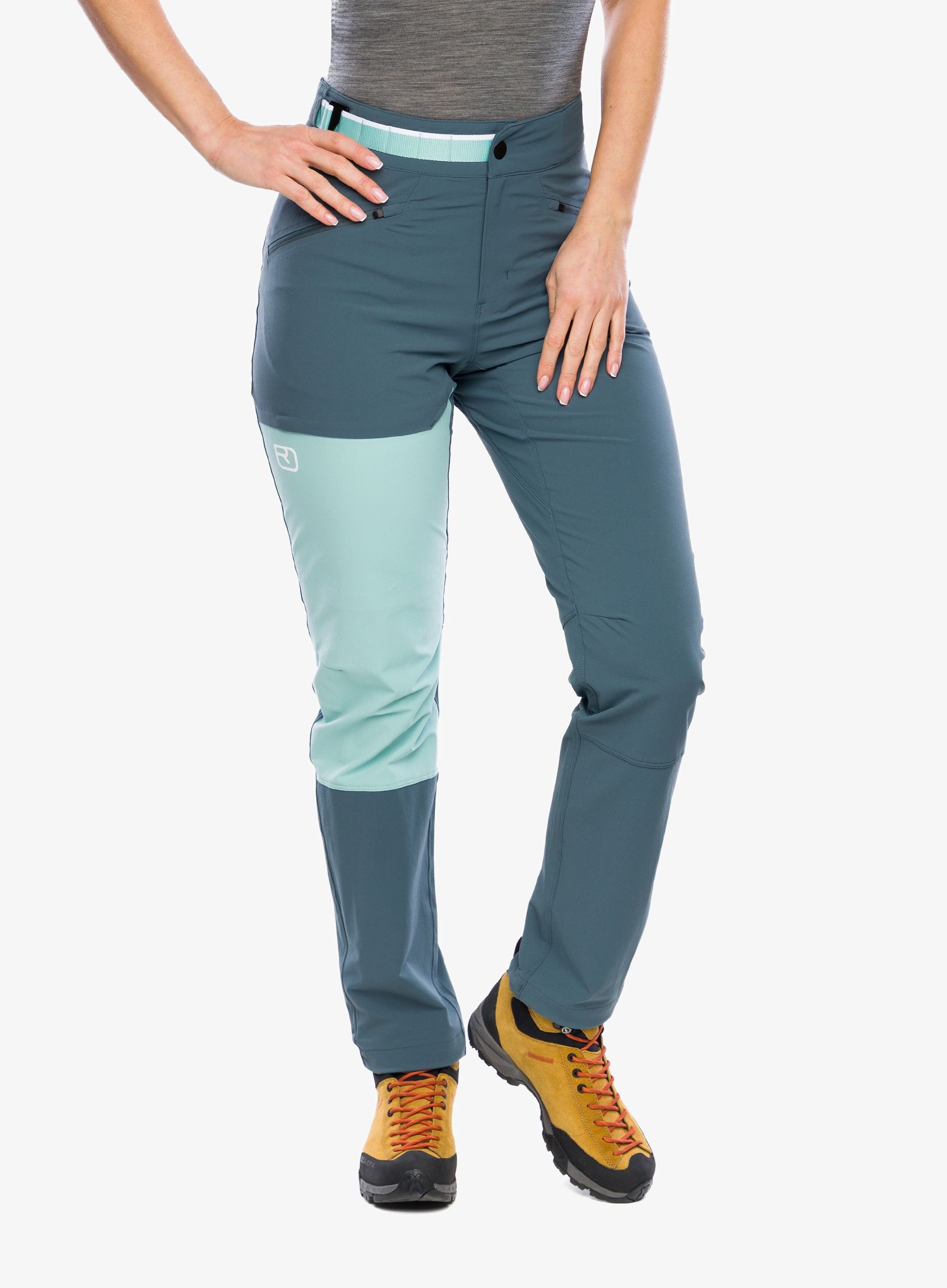 Softshellové kalhoty dámské Ortovox Brenta Pants - dark arctic grey