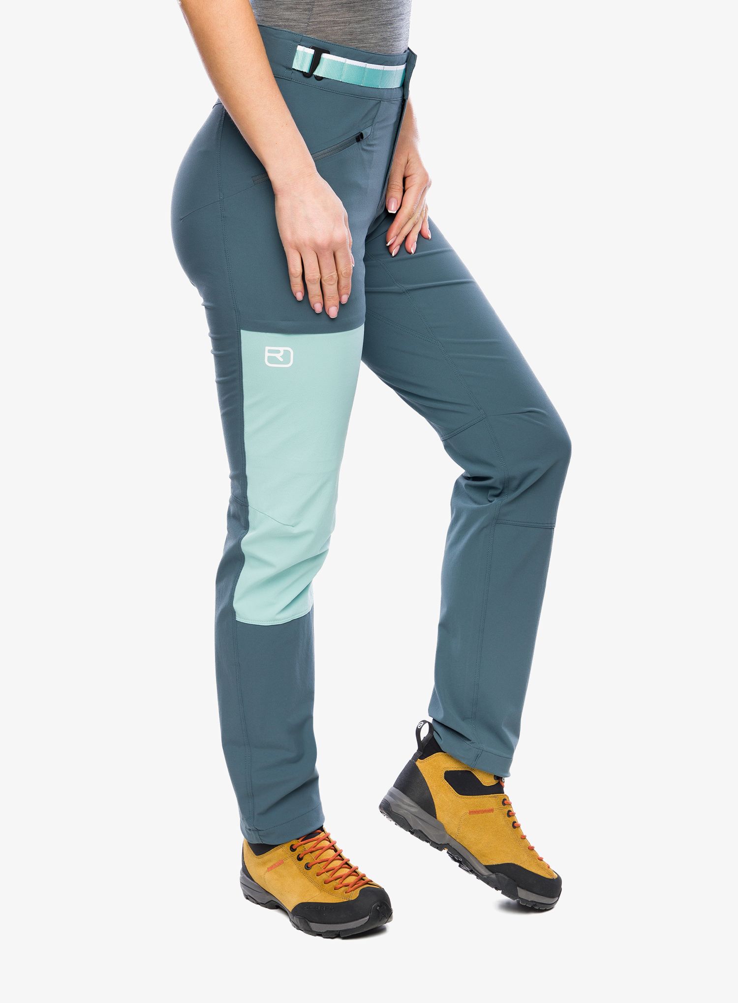 Softshellové kalhoty dámské Ortovox Brenta Pants - dark arctic grey