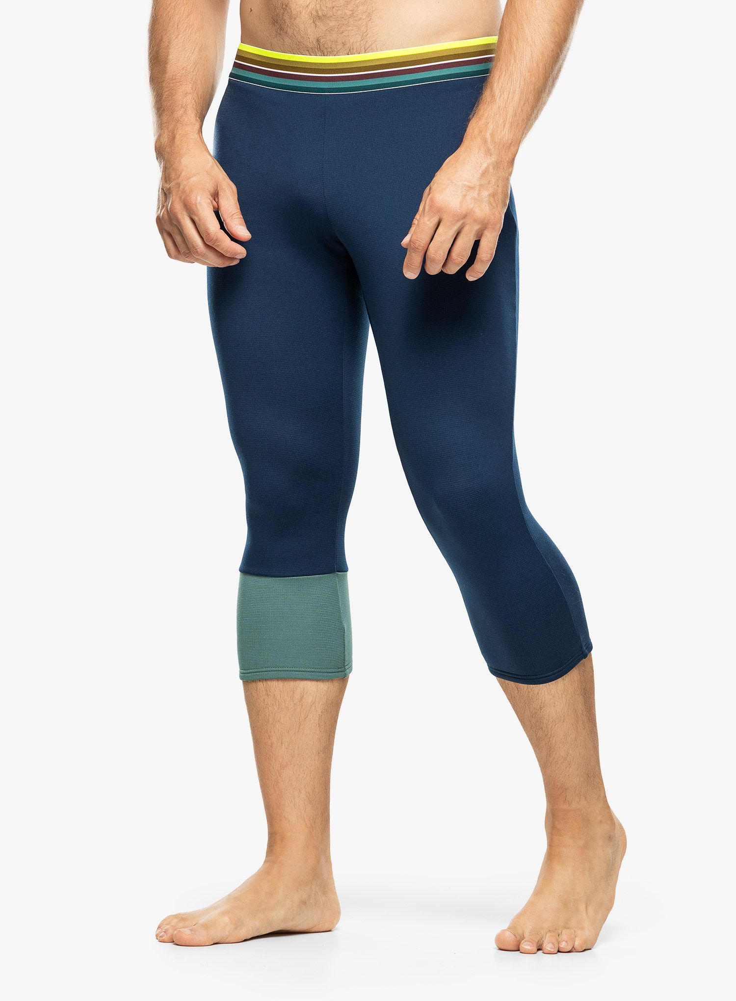 Termolegíny Ortovox Fleece Light Short Pants - deep ocean