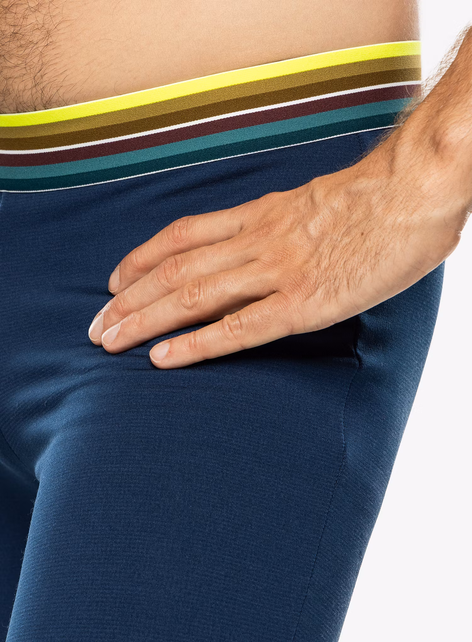 Termolegíny Ortovox Fleece Light Short Pants - deep ocean